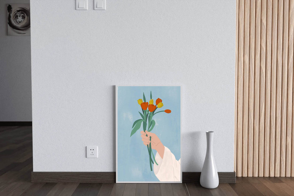Bouquet in Hand Wall Art - beink online art store
