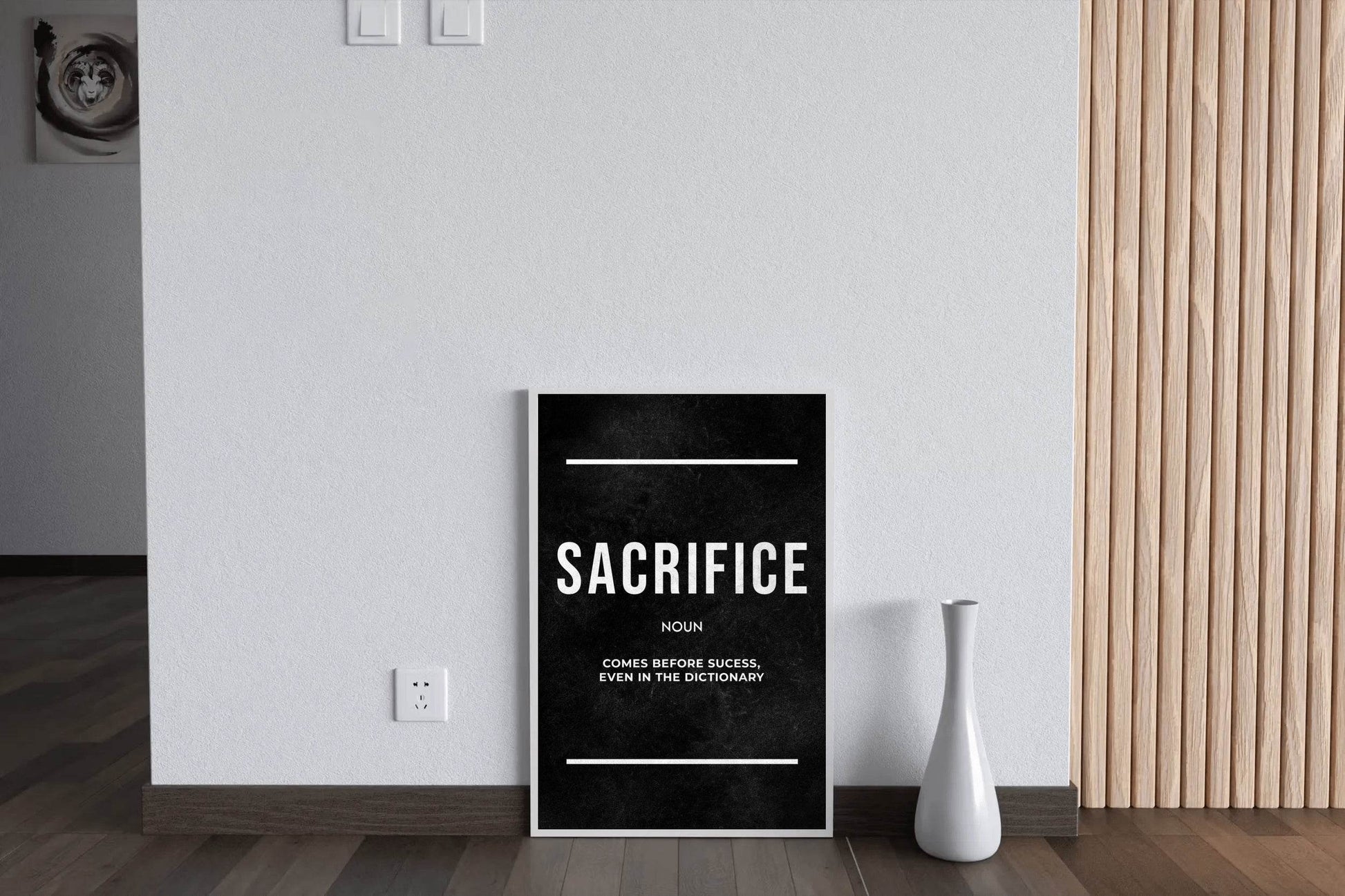 Sacrifice Pays Off Motivational Wall Art - beink online art store