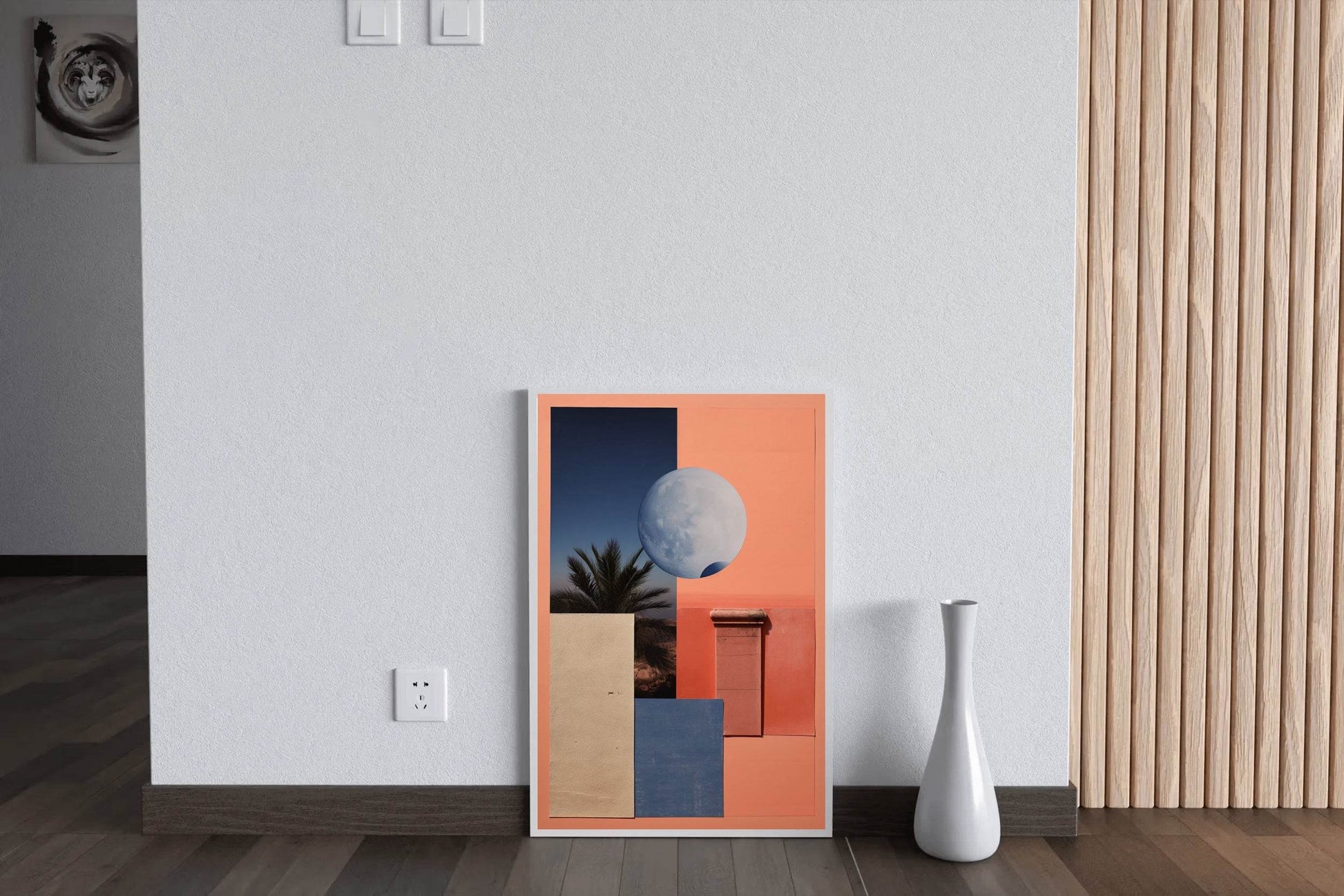 Creative 3D Moon Abstract Wall Art - beink online art store