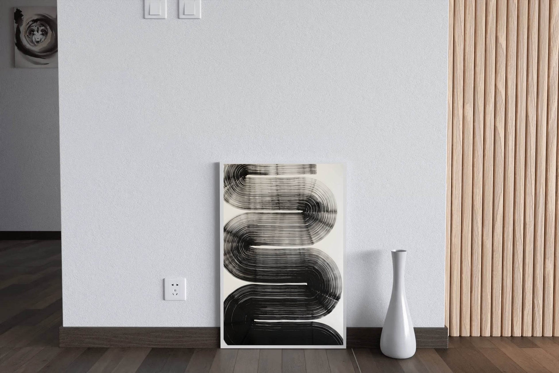 Black and White Pattern Modern Wall Art - beink online art store