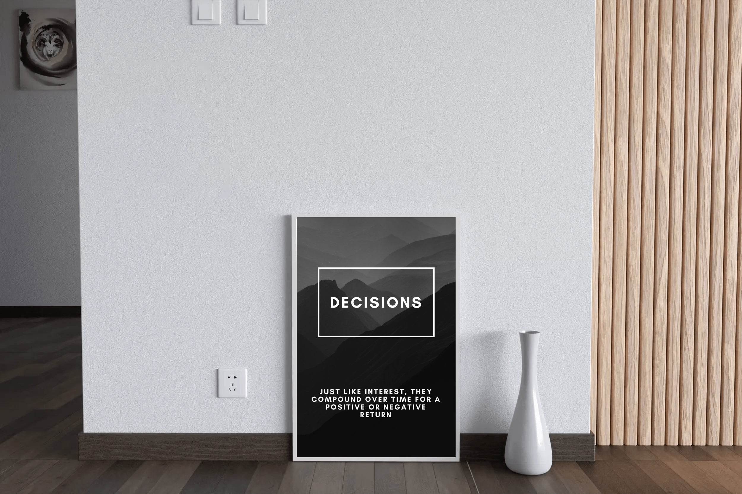Decision Inspirational Wall Art - beink online art store