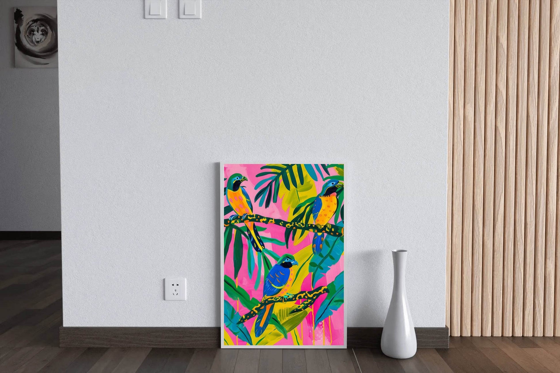 Painting of a Colorful Jungle Wall Art - beink online art store