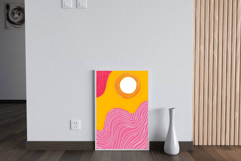Geometric Lines Painting Digital Art - beink online art store