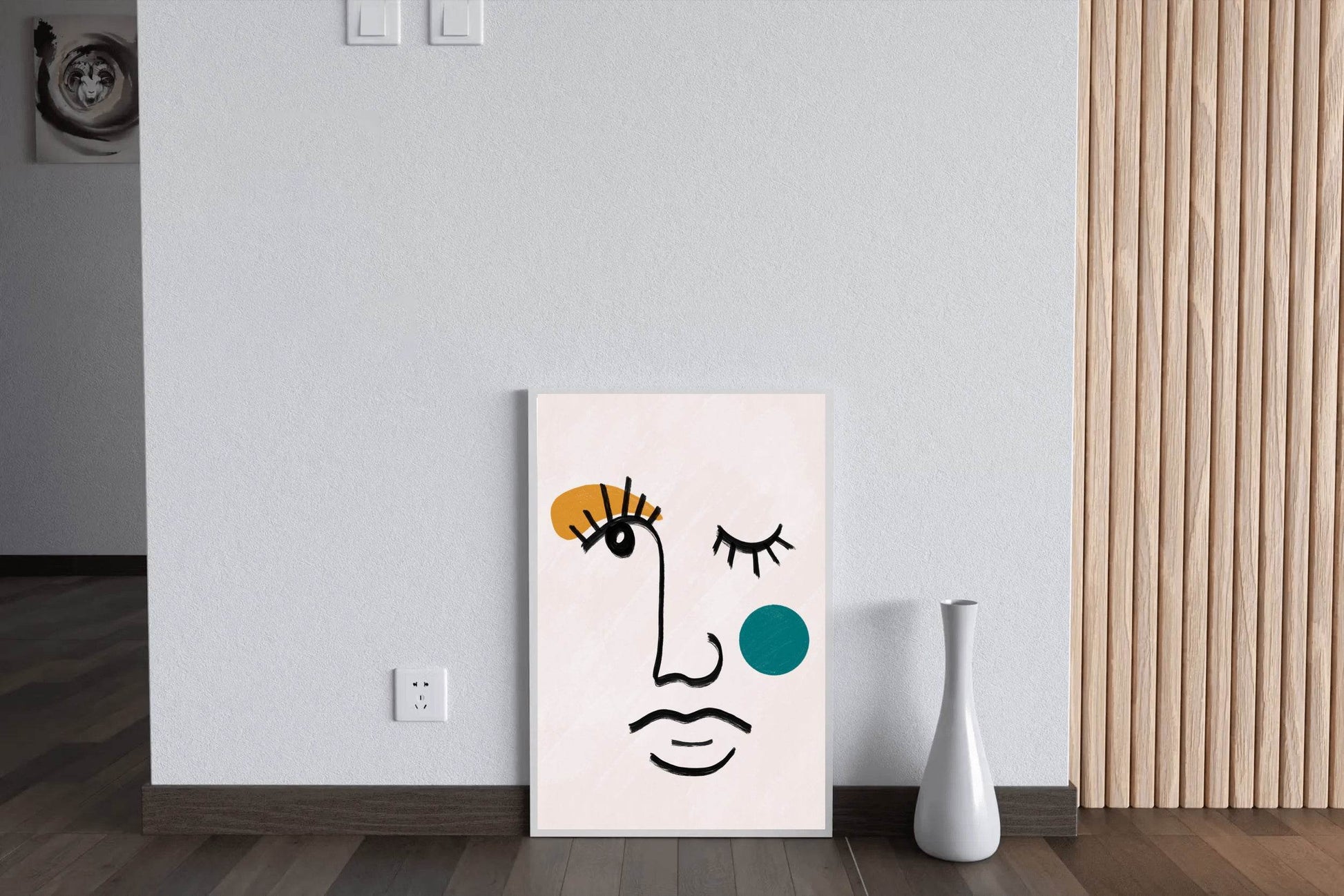 Cartoon Human Face Wall Art - beink online art store