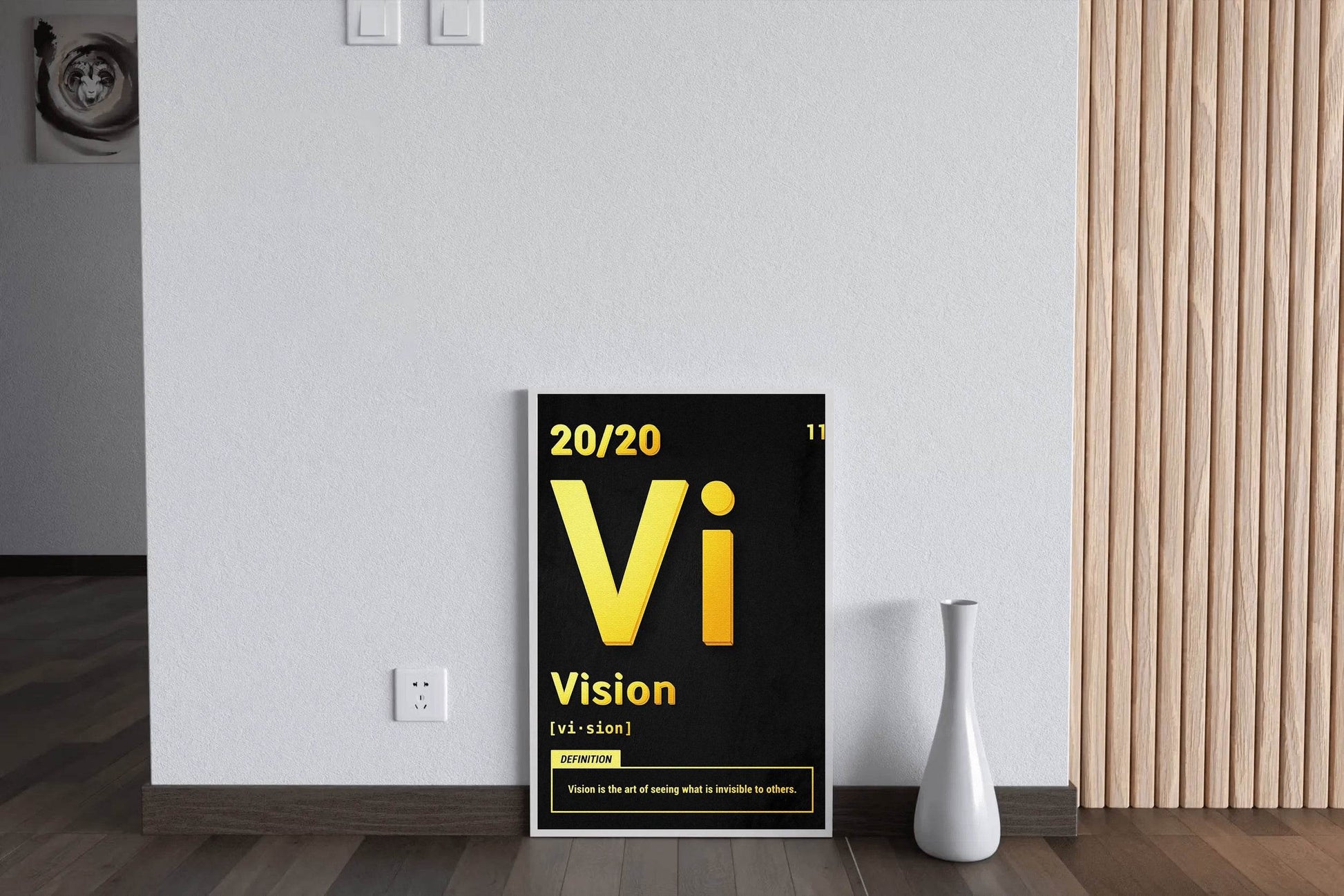 20/20 Vision Rule Motivational Wall Art - beink online art store