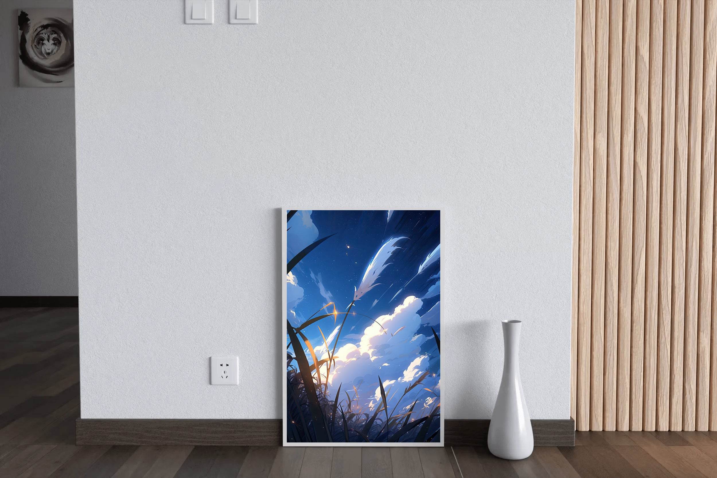 Anime Style Clouds Wall Art - beink online art store