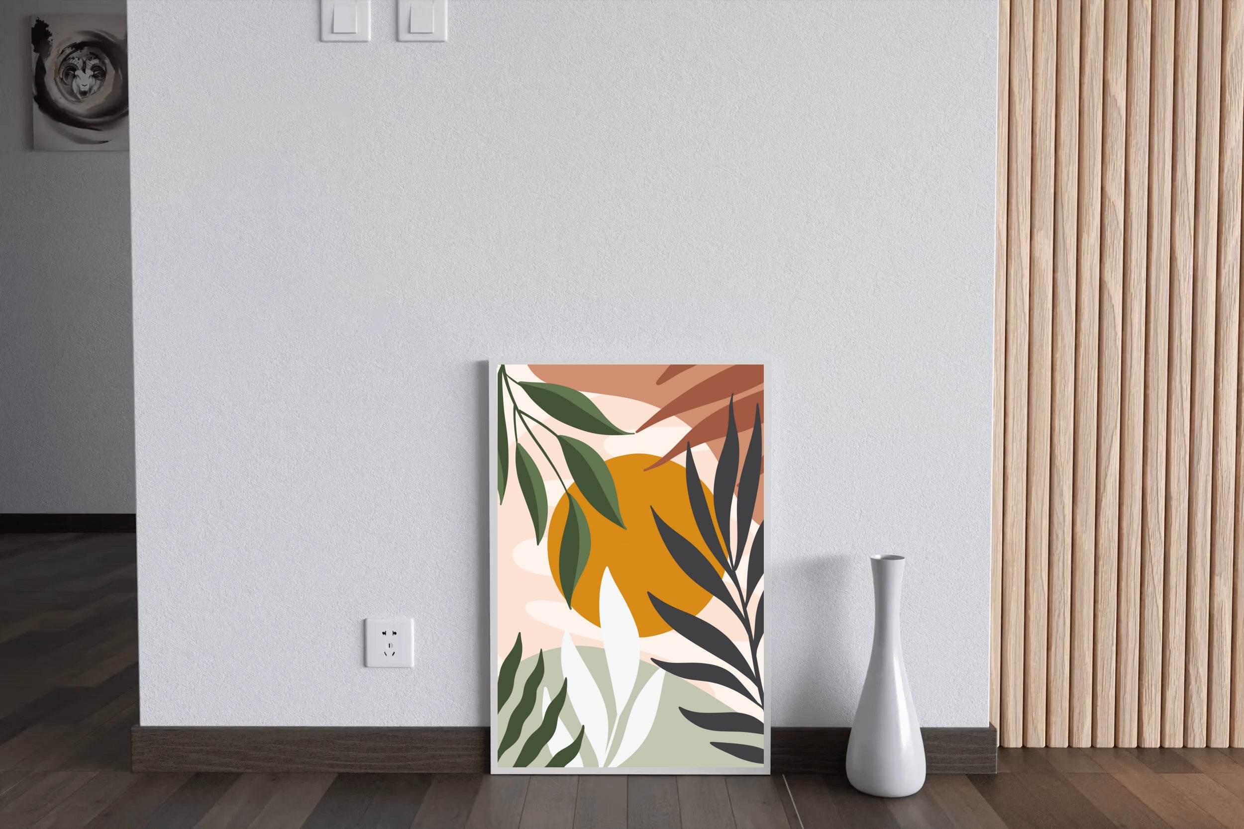 Tropical Leaves with Lush Foliage ArtWork - beink online art store