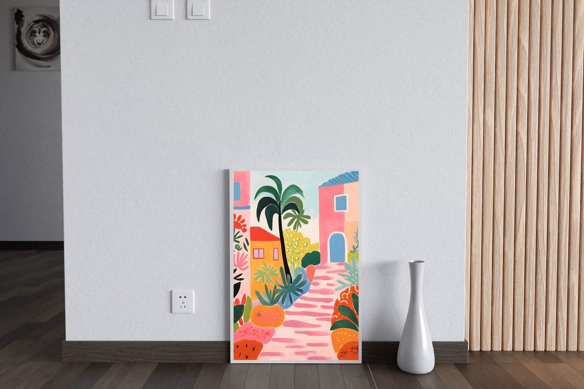 Green Alley Painting Wall Art - beink online art store