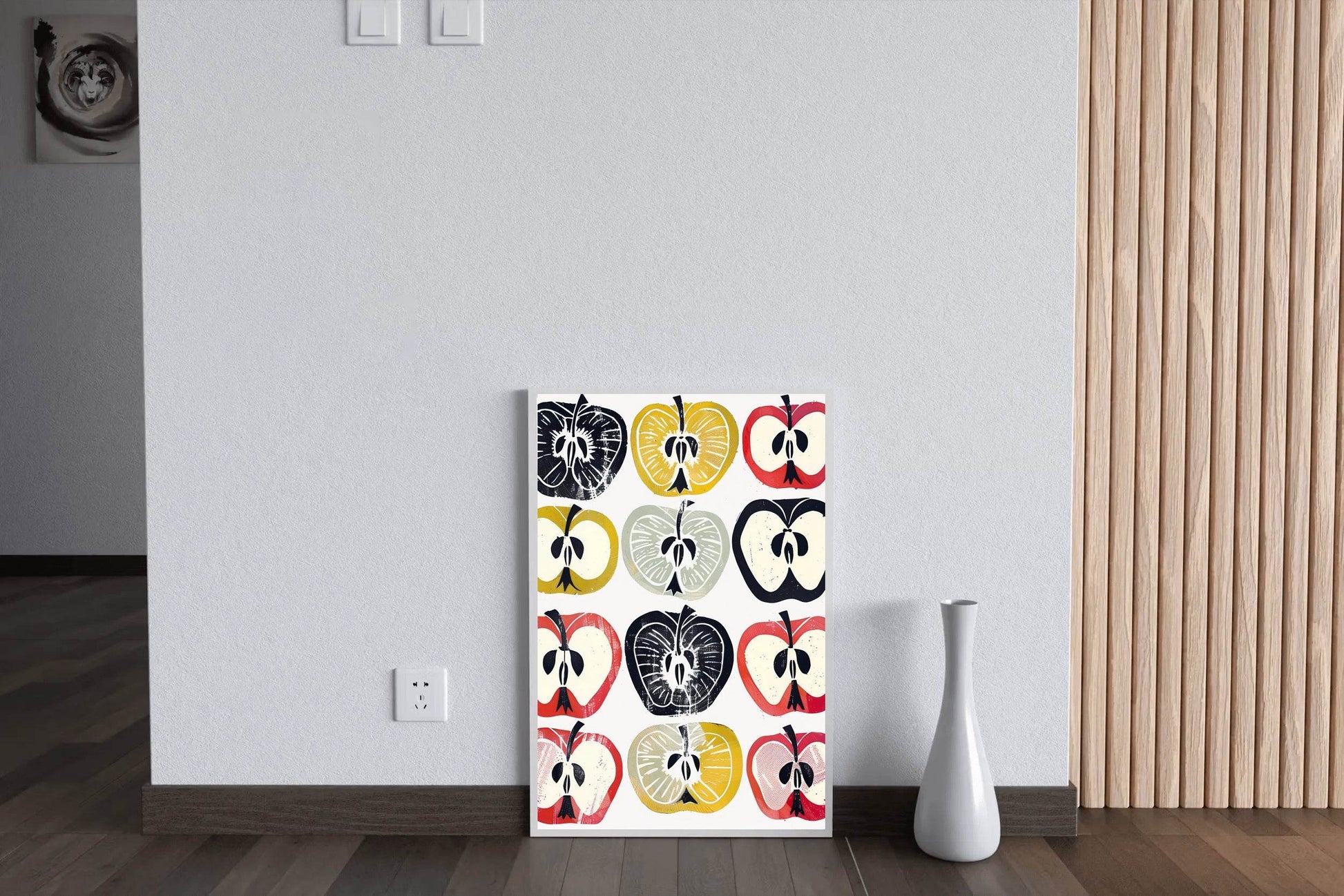 Colorful Apple Cross-Sections Wall Art - beink online art store