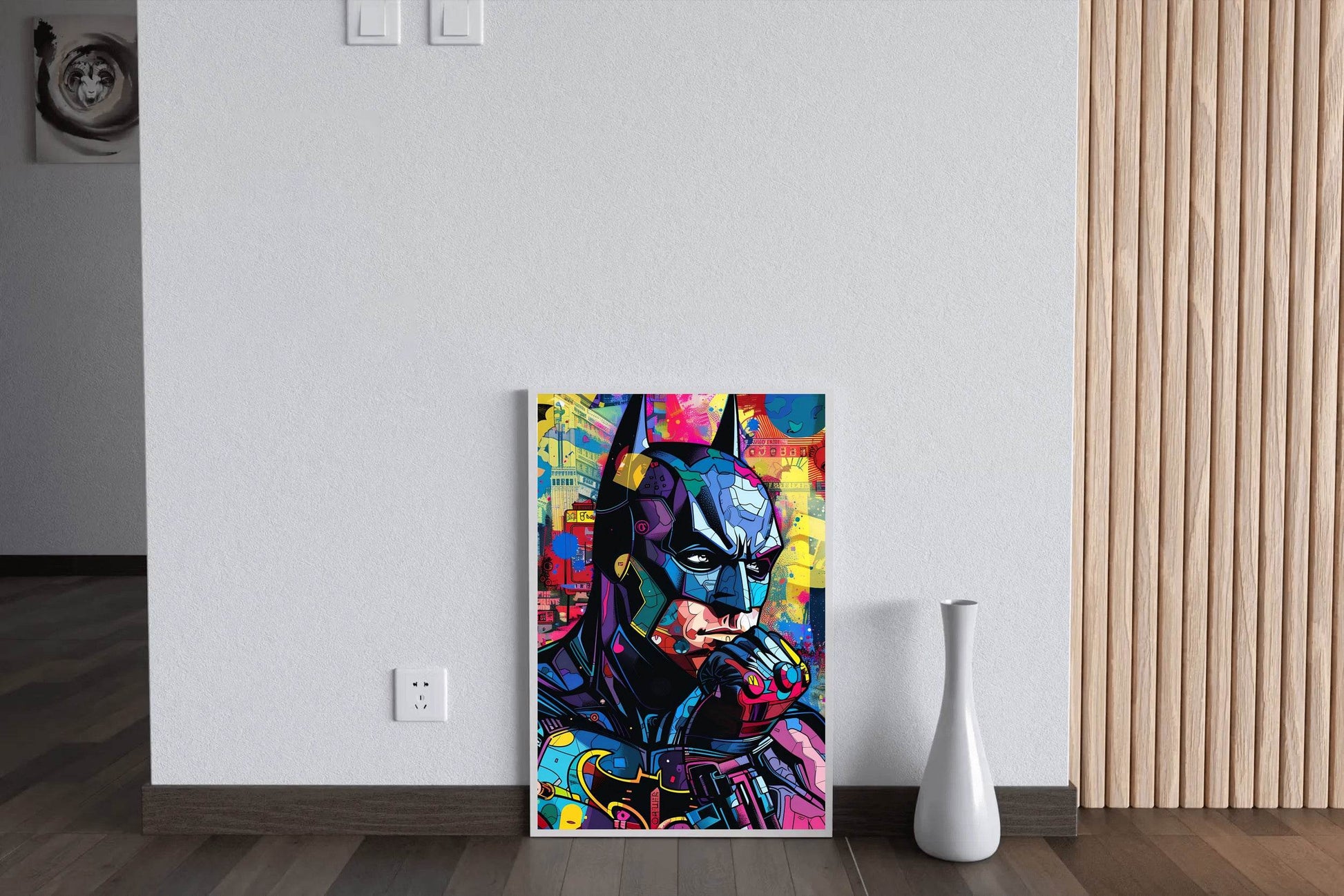 Cartoon Illustration Painting of Batman - beink online art store