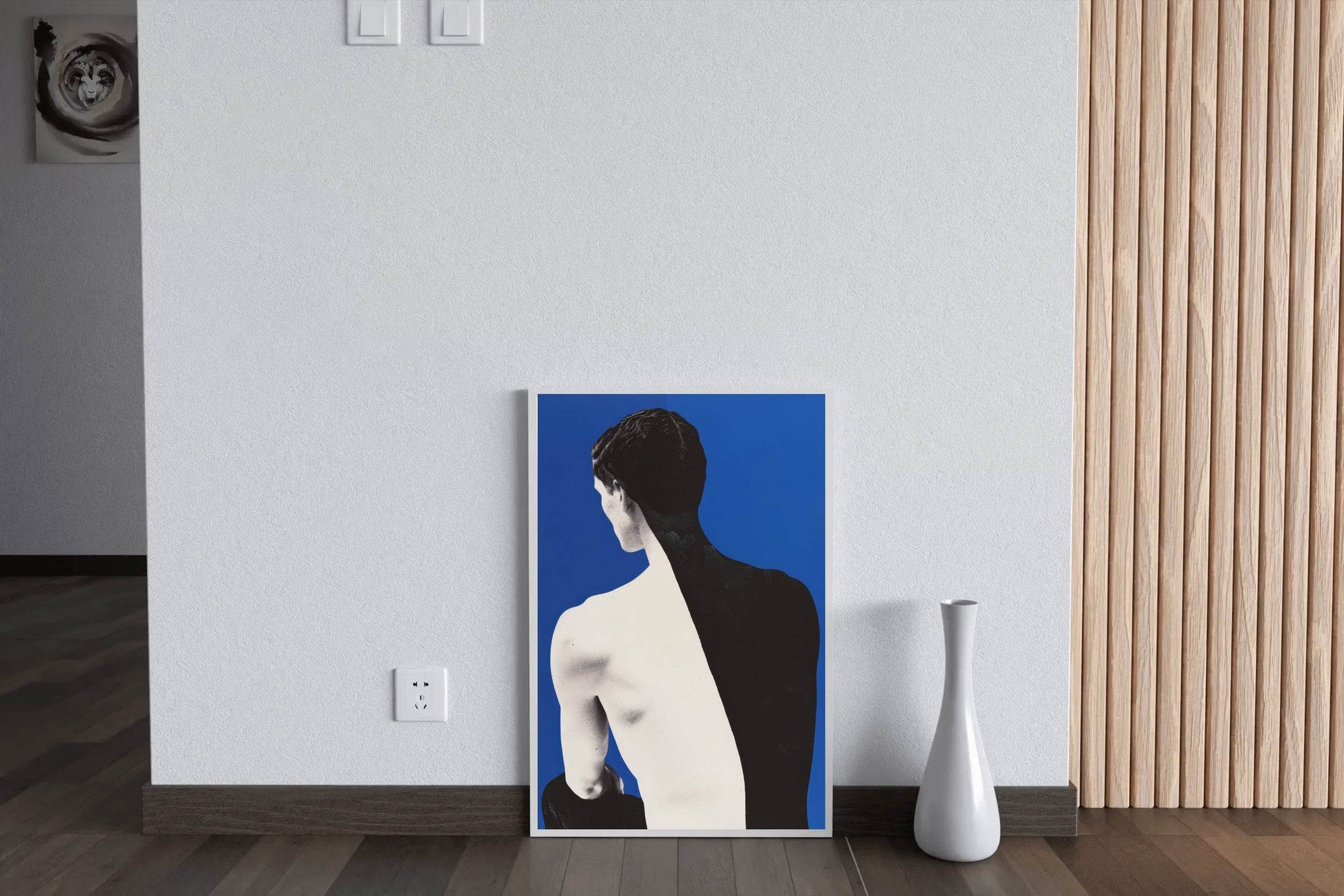 Black And White Painting Back Of Person Wall Art - beink online art store