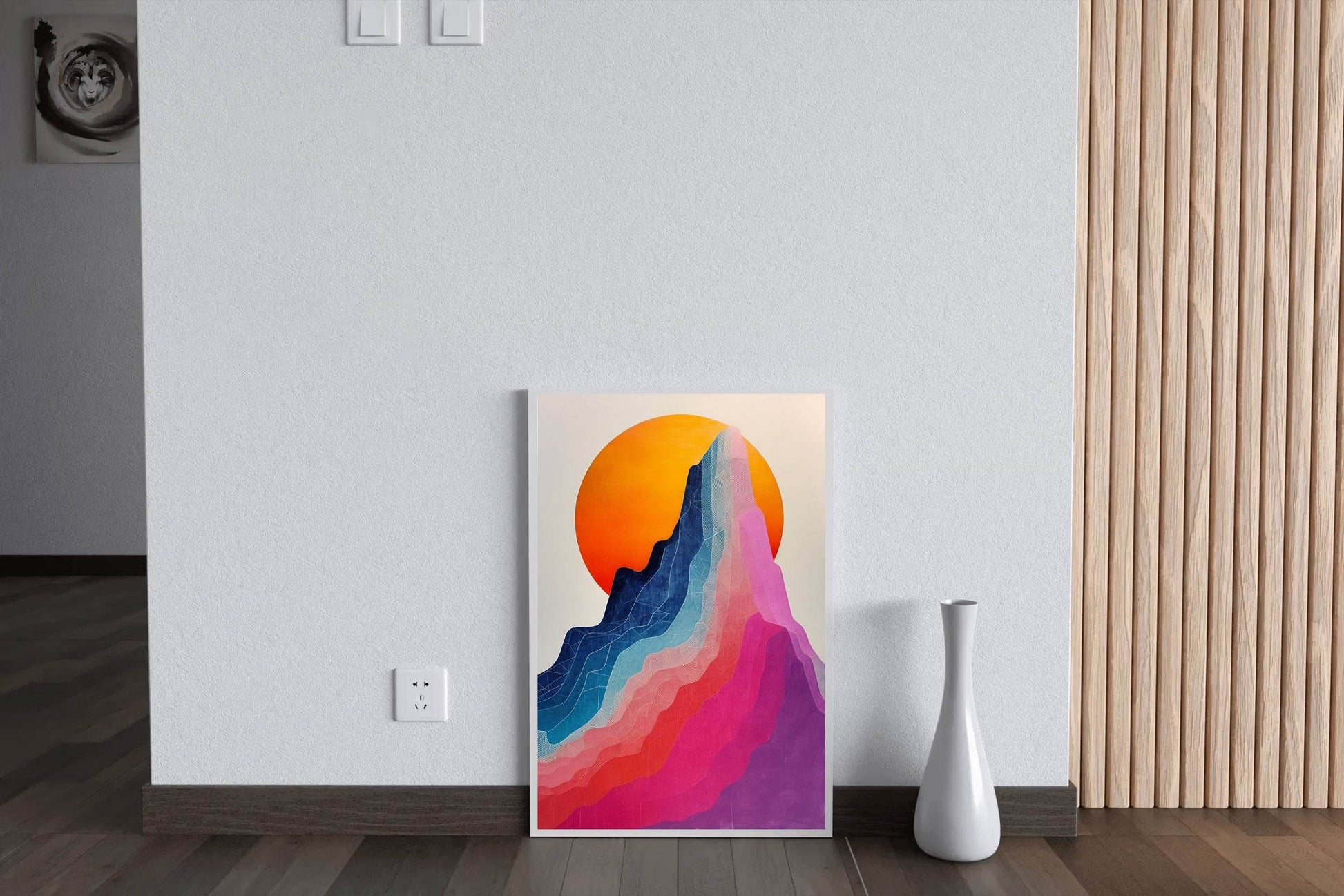 Colorful Layered Sunrise Wall Art - beink online art store
