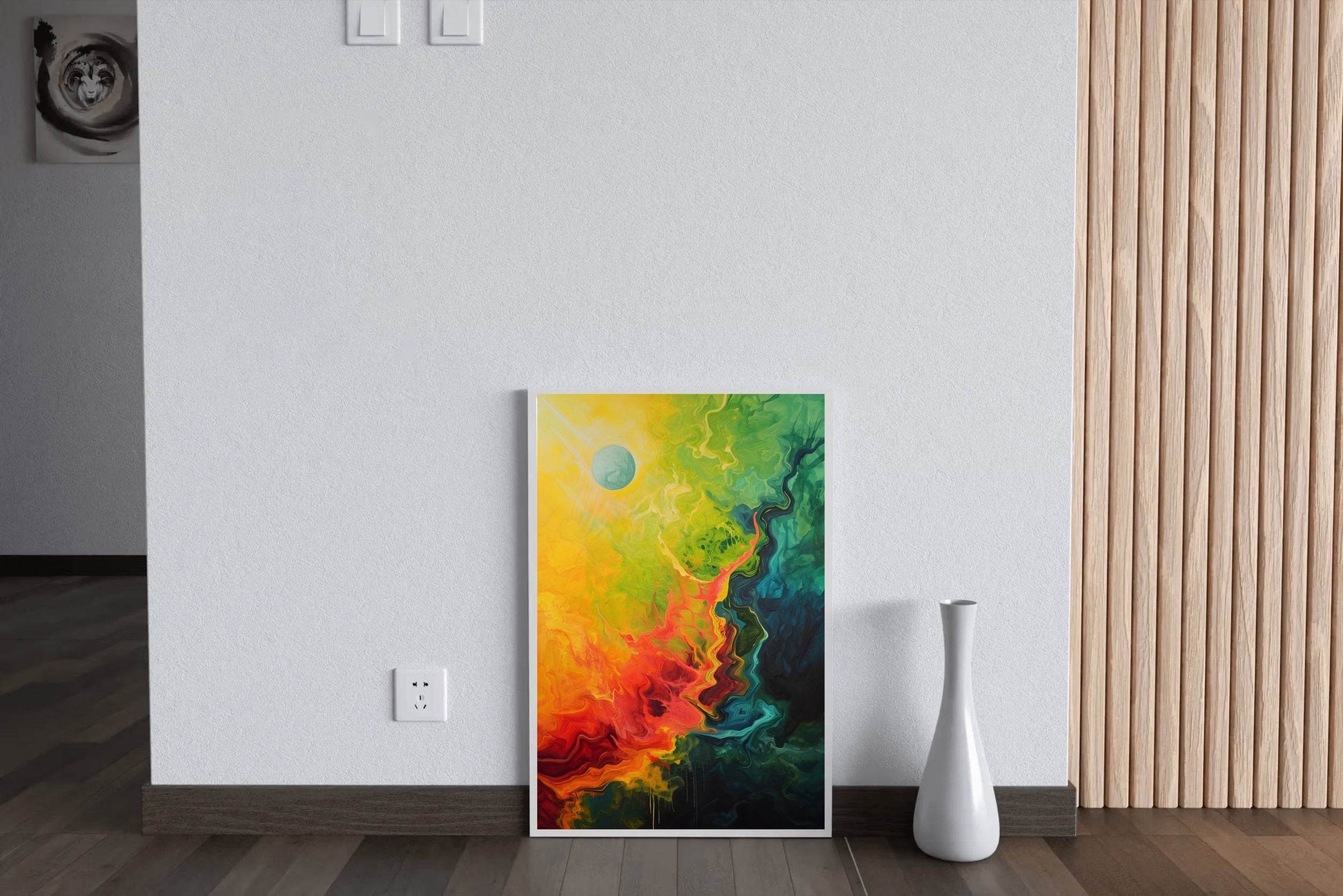 Colorful Abstract Painting Background Multicolor Wall Art - beink online art store