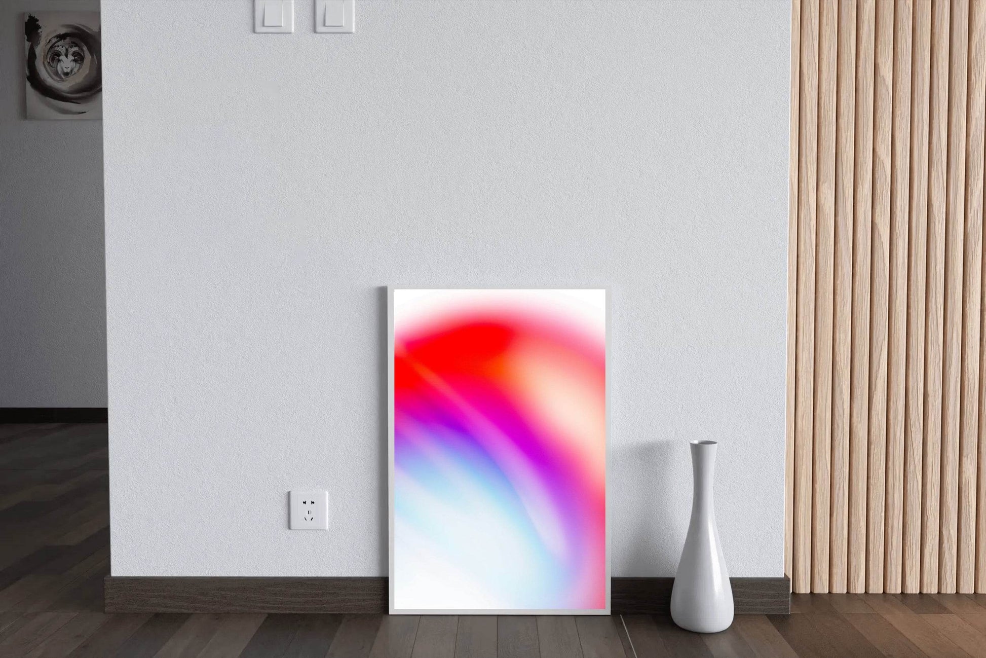 Red and Purple Light Shade Abstract Wall Art - beink online art store