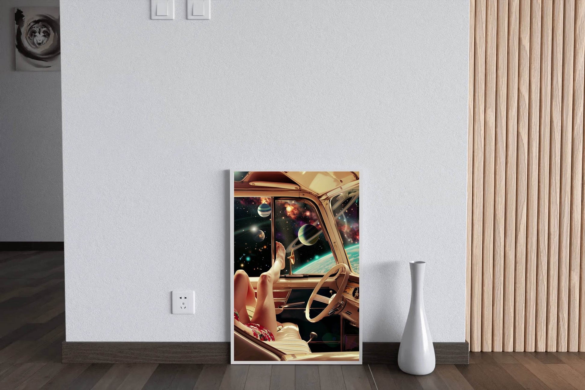 View Of Space From Inside The Car Wall Art - beink online art store