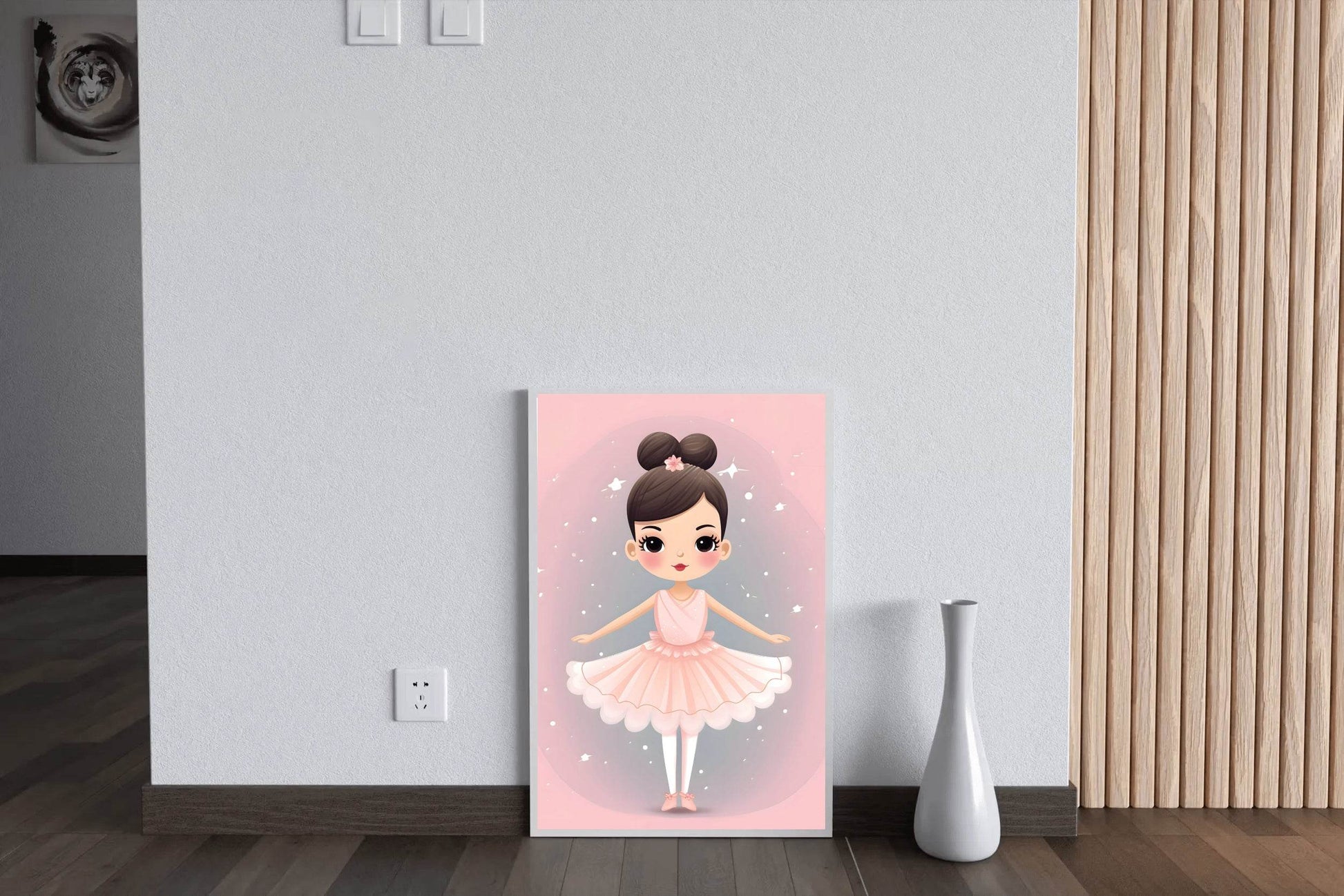 Little Ballerina illustration Wall Art - beink online art store