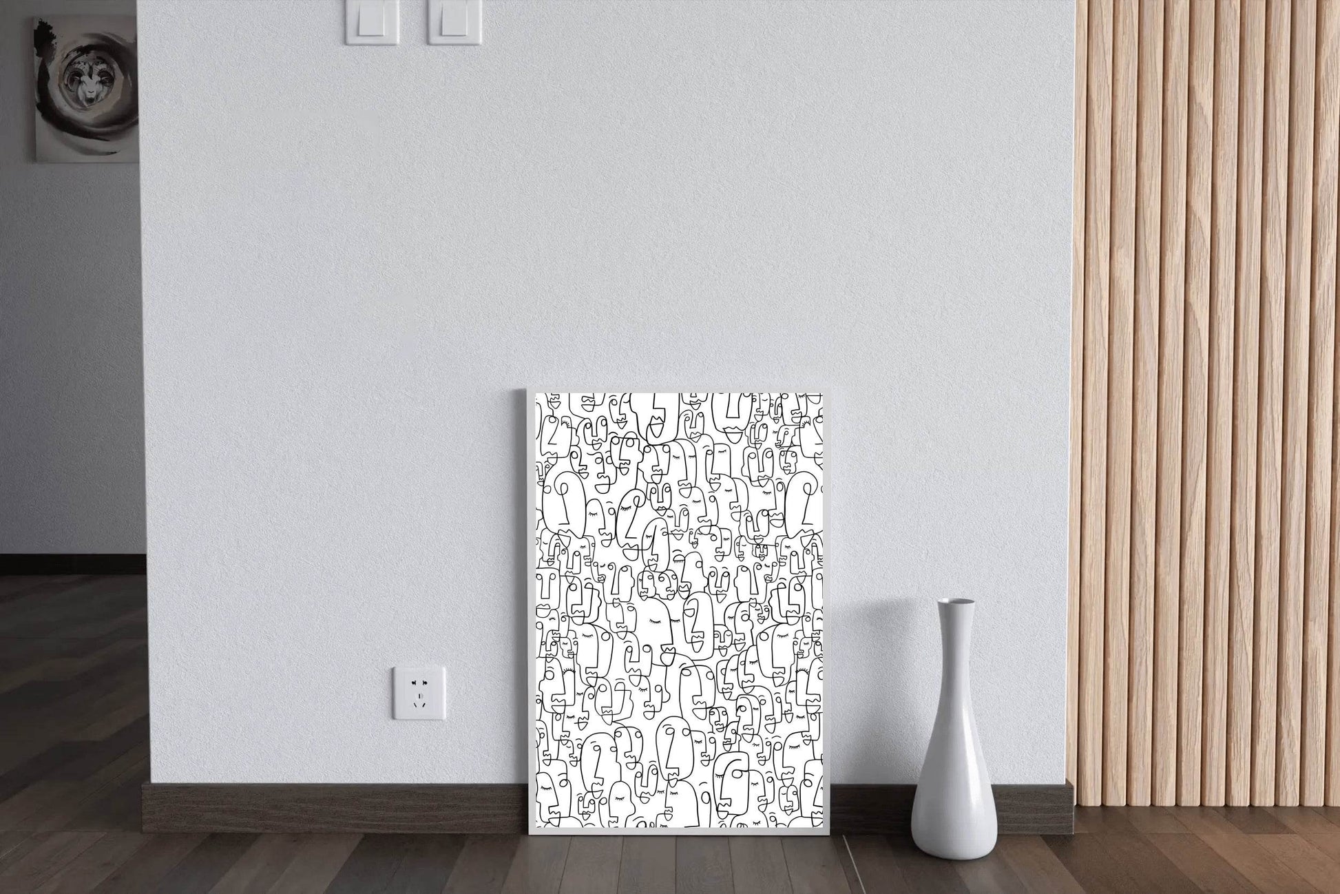 Minimalist Mob - Large Number of Simplified Figures Wall Art - beink online art store