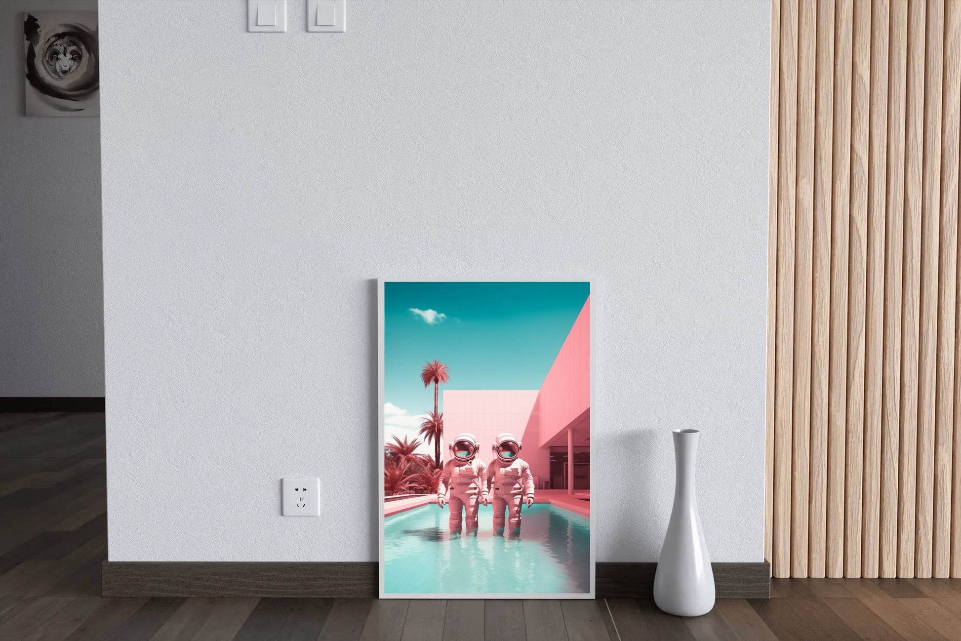 Astronaut diving in swimming pool Wall Art - beink online art store