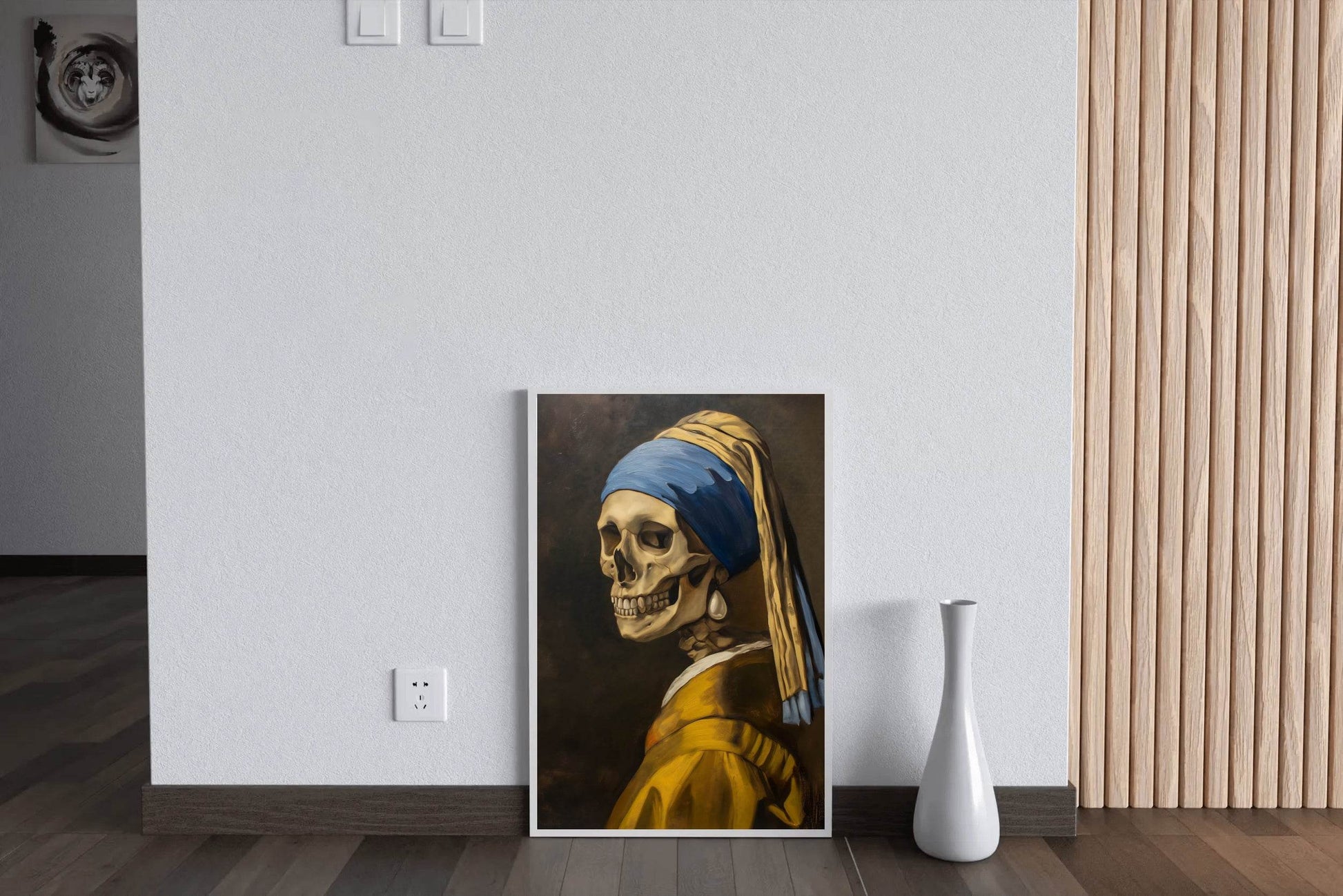 Painting of Vanitas Wearing Pearl - beink online art store