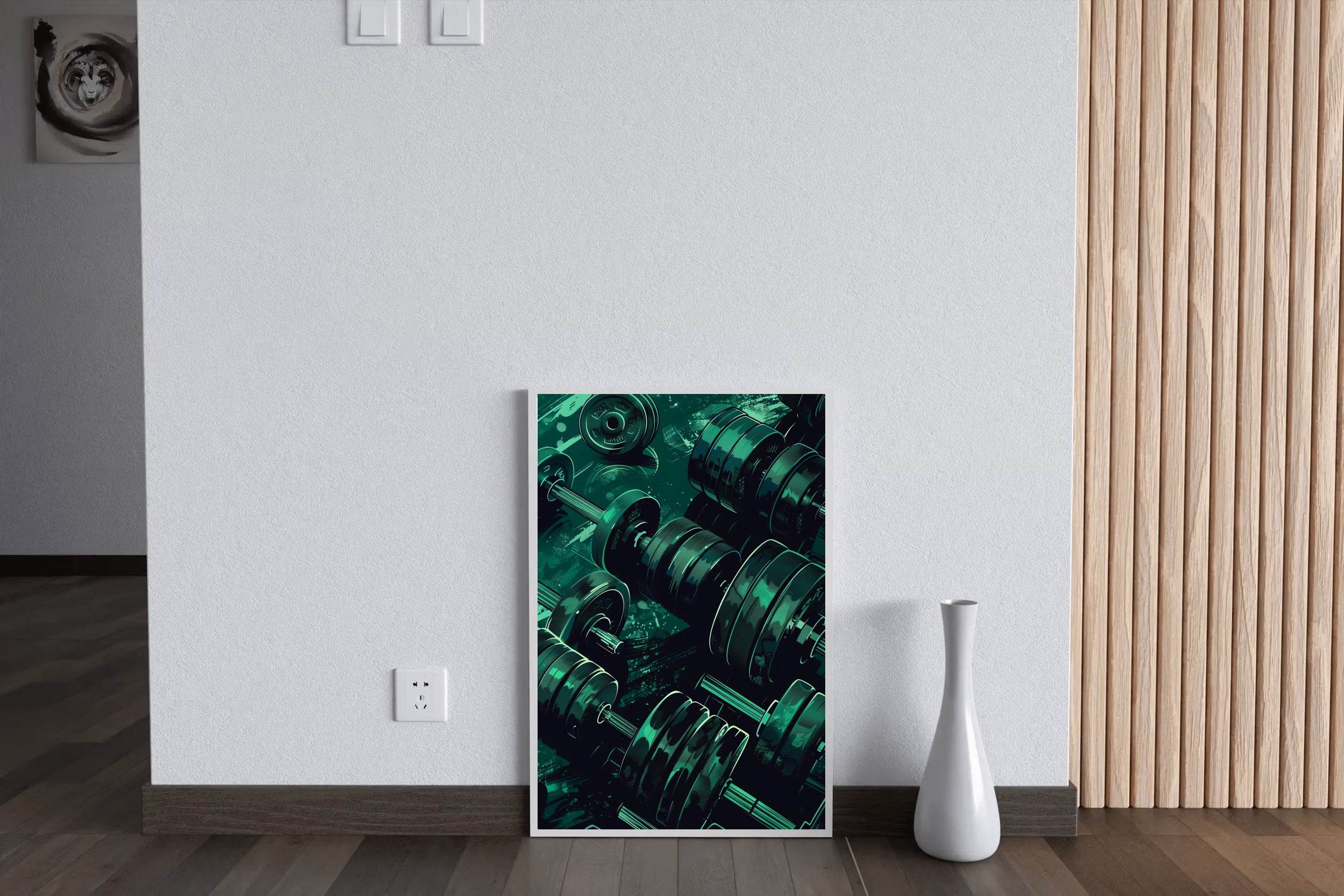 Green Muscle Mass Wall Art - beink online art store