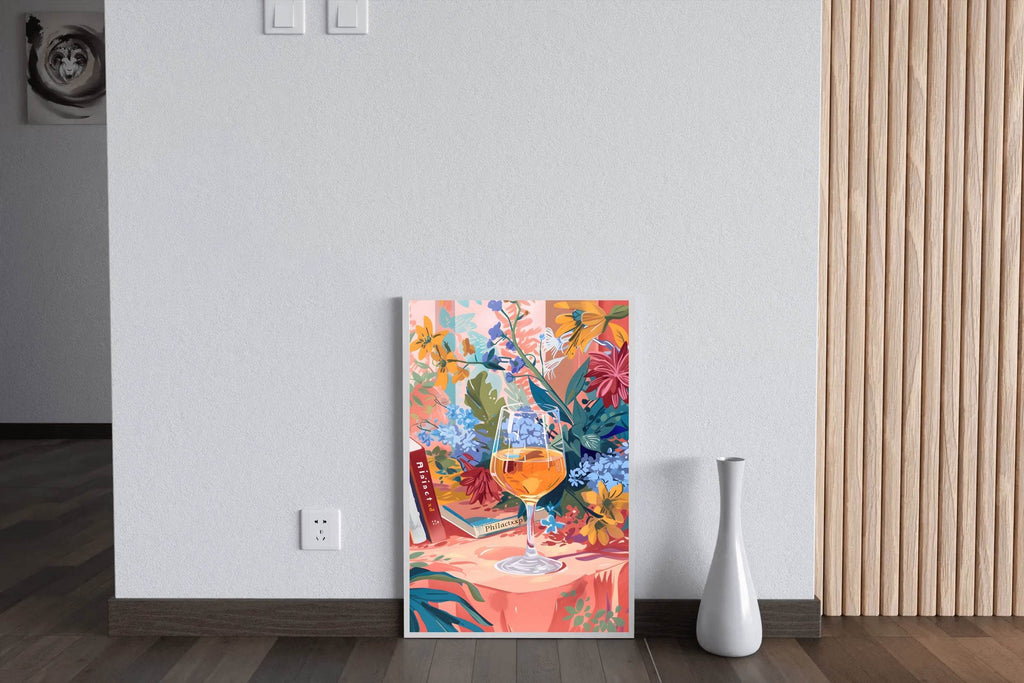 Cocktail Among the Flowers Wall Art - beink online art store