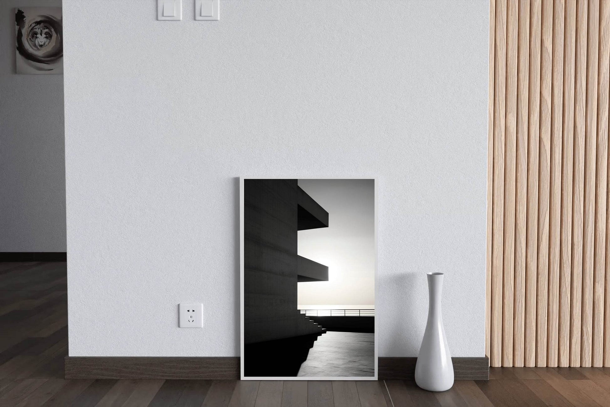 Black And White Building Facade - beink online art store
