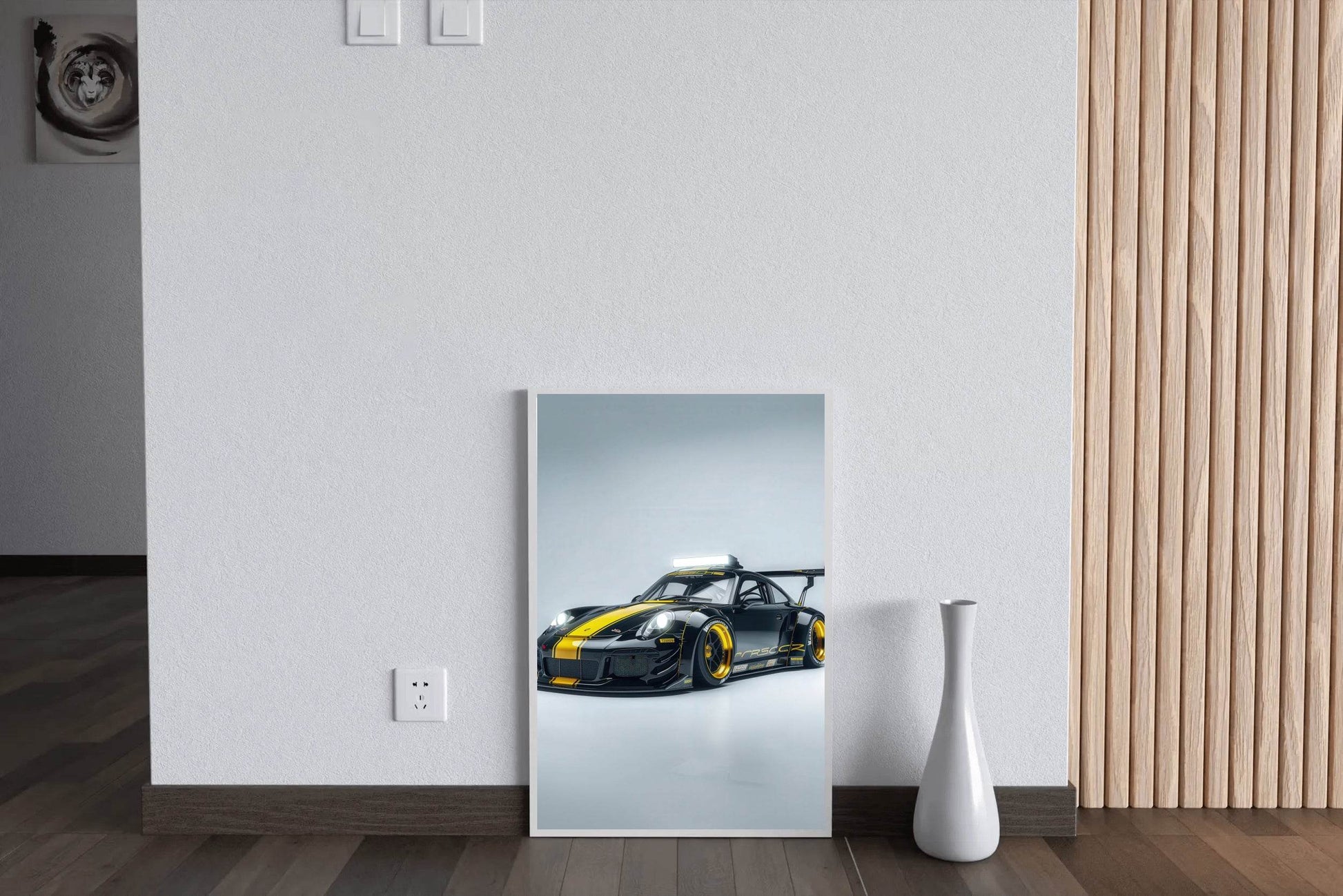 Porsche 911 Gt3 Rs Black Wall Art - beink online art store