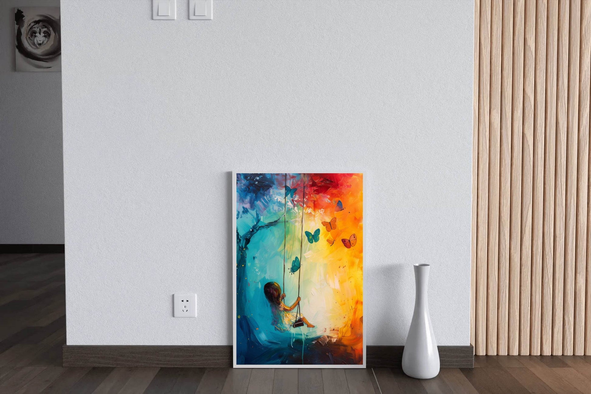 Drawing Of Anime Girl Playing Wall Art - beink online art store