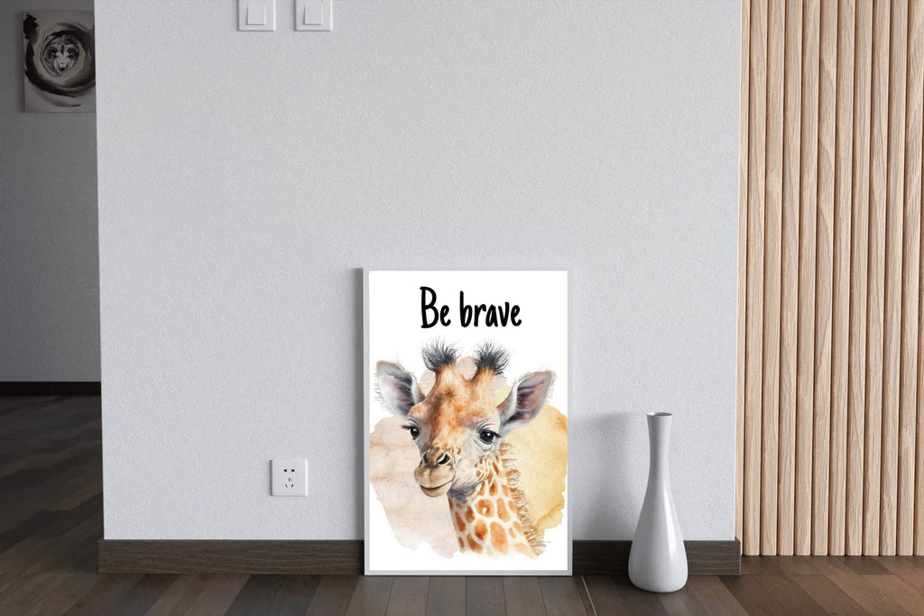 Beautiful Giraffe in Watercolor Style - beink online art store