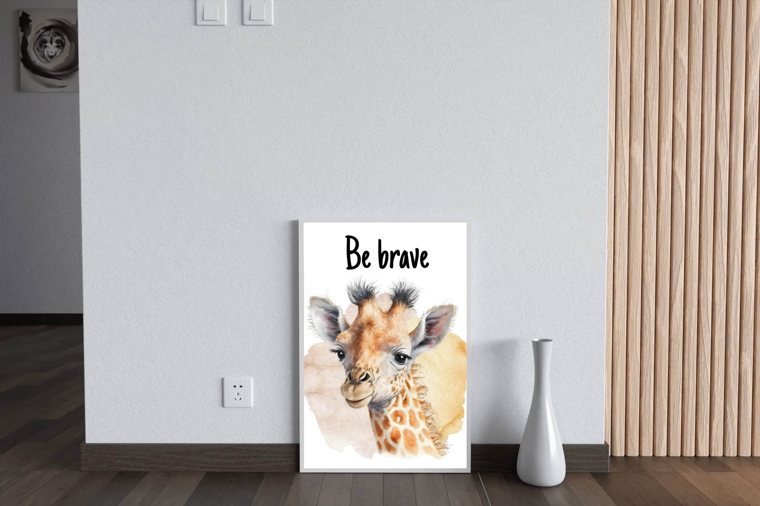 Beautiful Giraffe in Watercolor Style - beink online art store