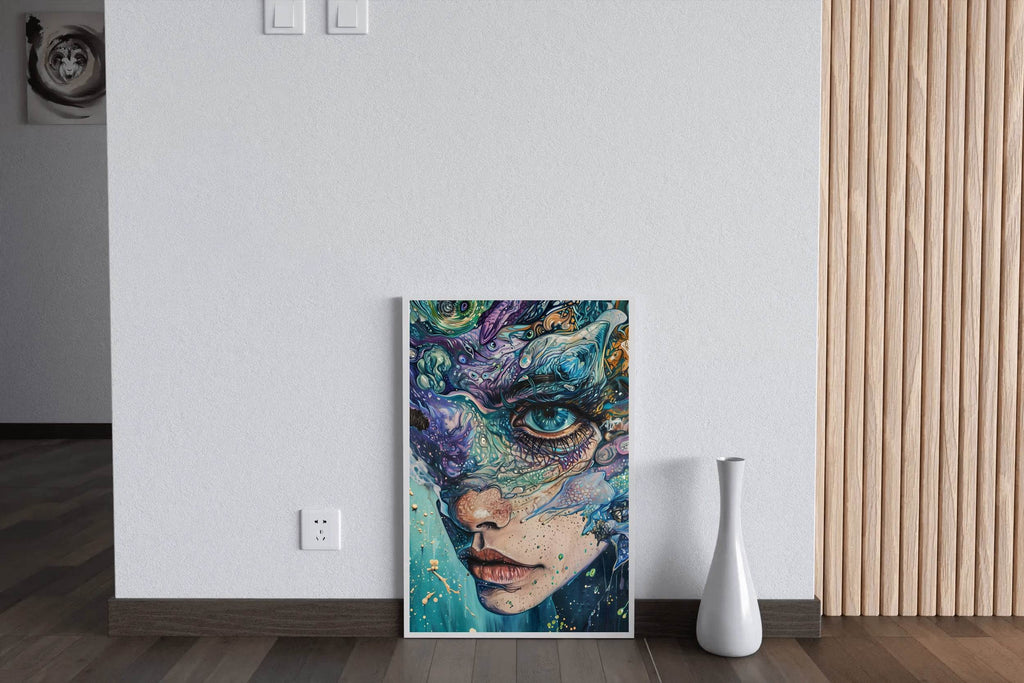 Abstract Generative women Art Wall Art - beink online art store
