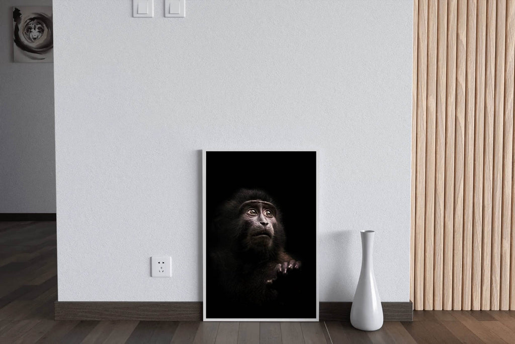 Black Monkey Animal Wall Art - beink online art store