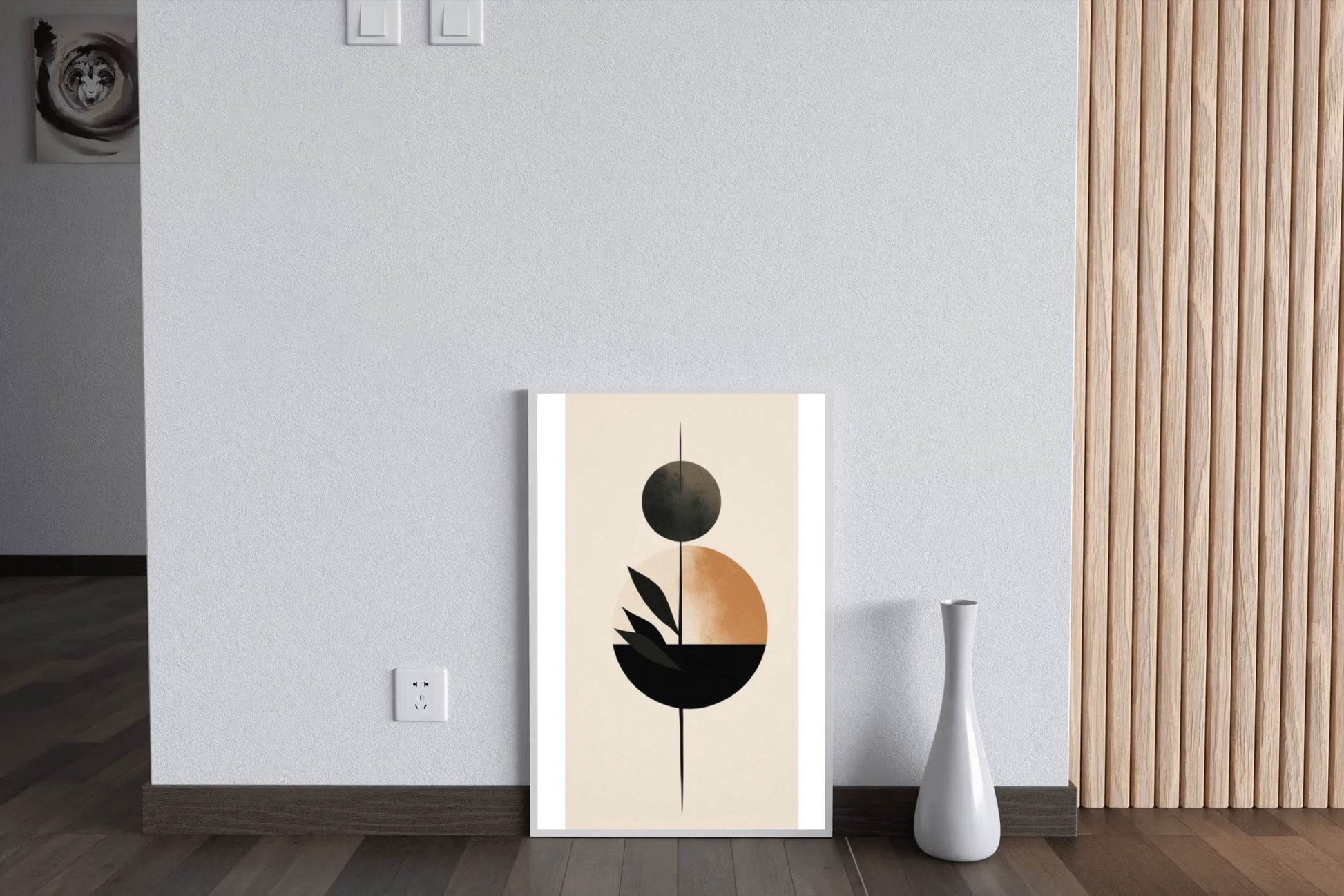 Geometric Circular Shape Abstract Wall Art - beink online art store