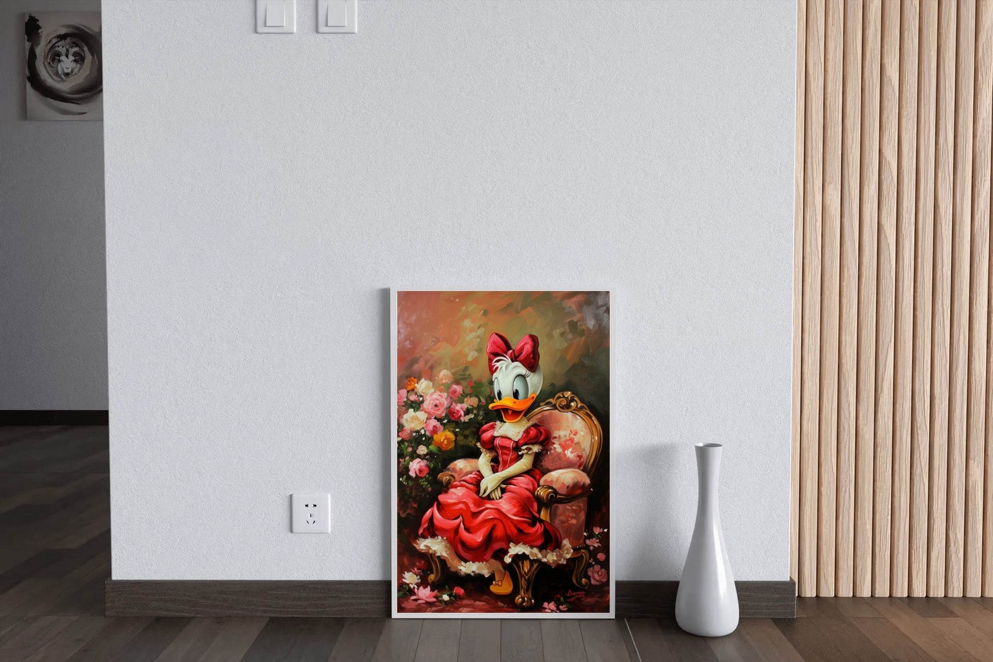 Painting of Daisy Duck Premium Wall Art - beink online art store