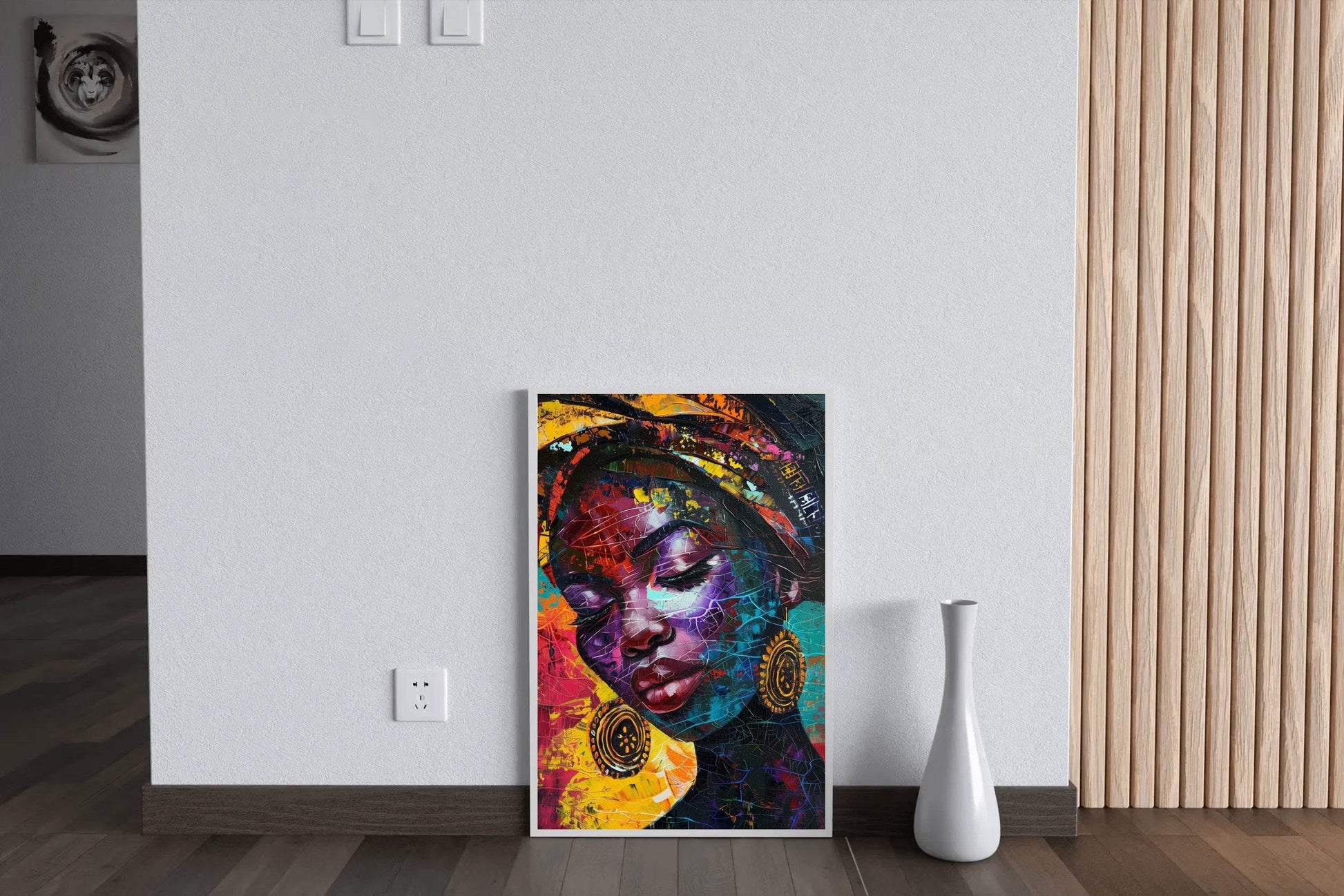 Maasai African Woman Wall Art - beink online art store