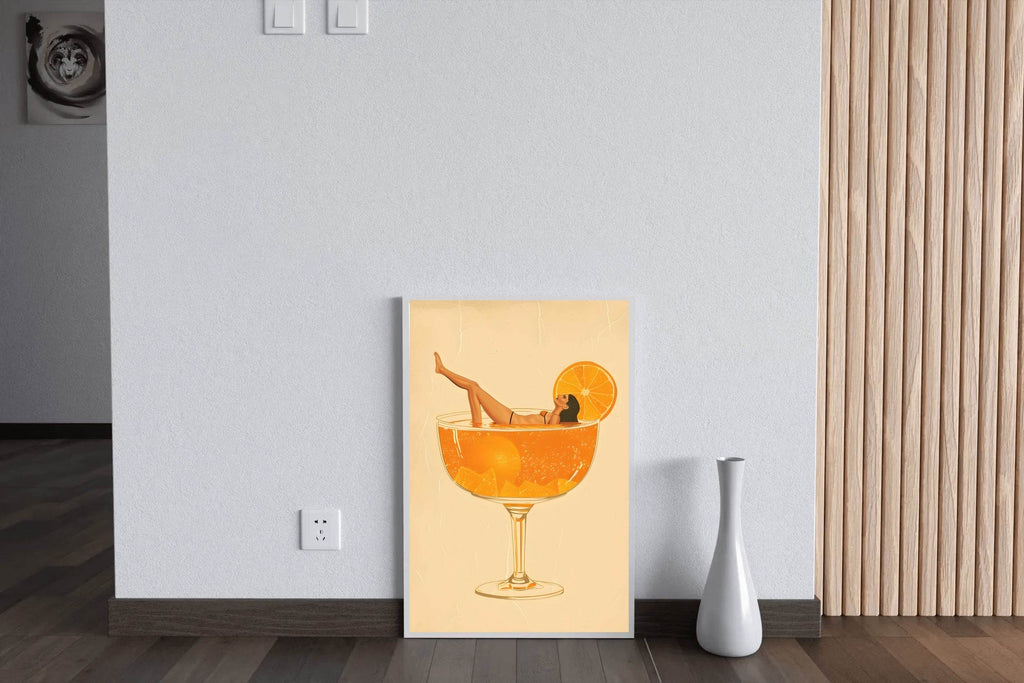 Pinup Girl In Beer Wall Art - beink online art store