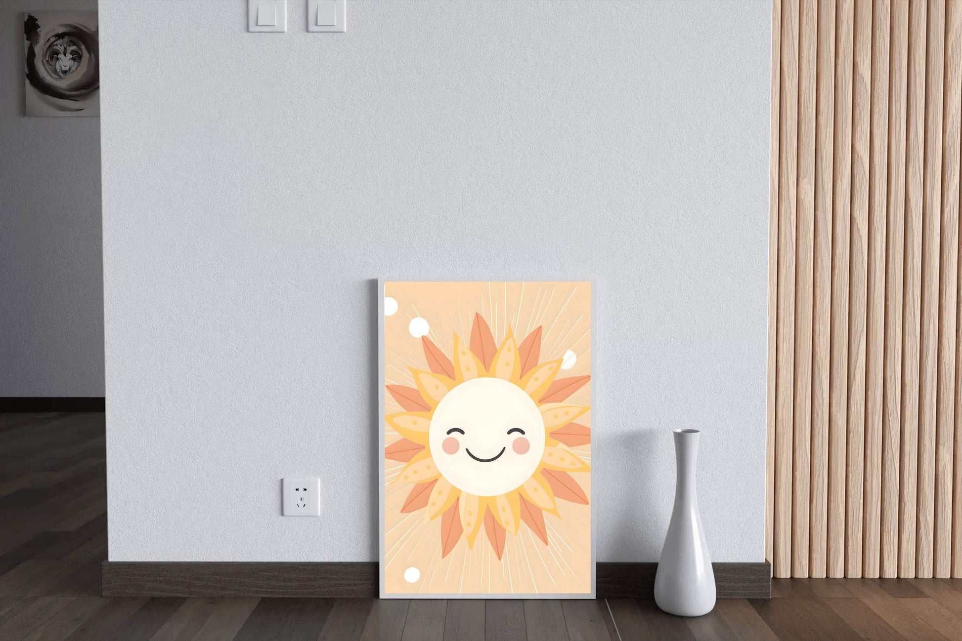Painting of Smiling Sunflower Wall Art - beink online art store