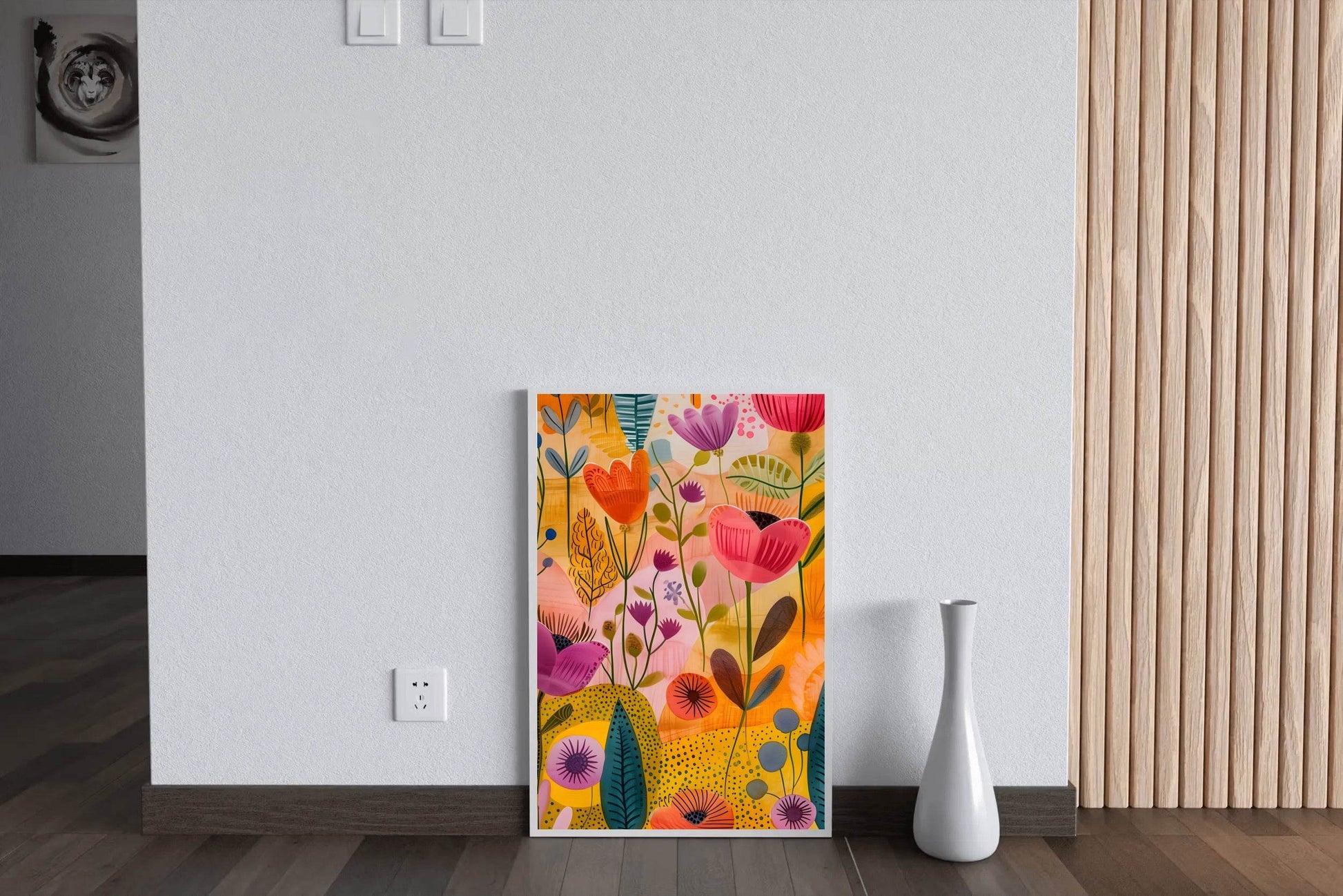 Illustration of Multicolor Flowers Digital Art - beink online art store