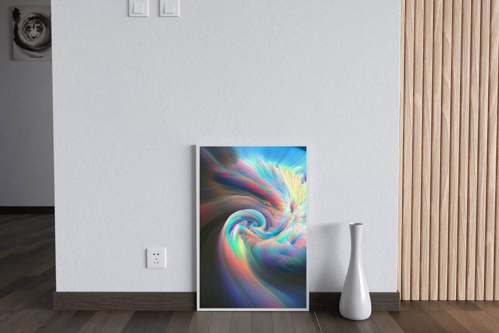 Colorful Ring Wallpaper Abstract Wall Art - beink online art store