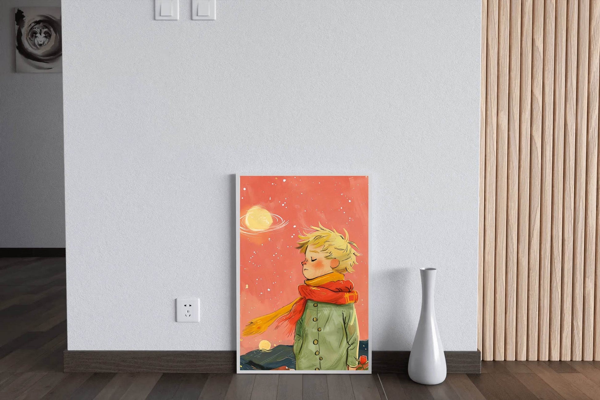 Illustration of Boy in Winter With Sunny Day - beink online art store