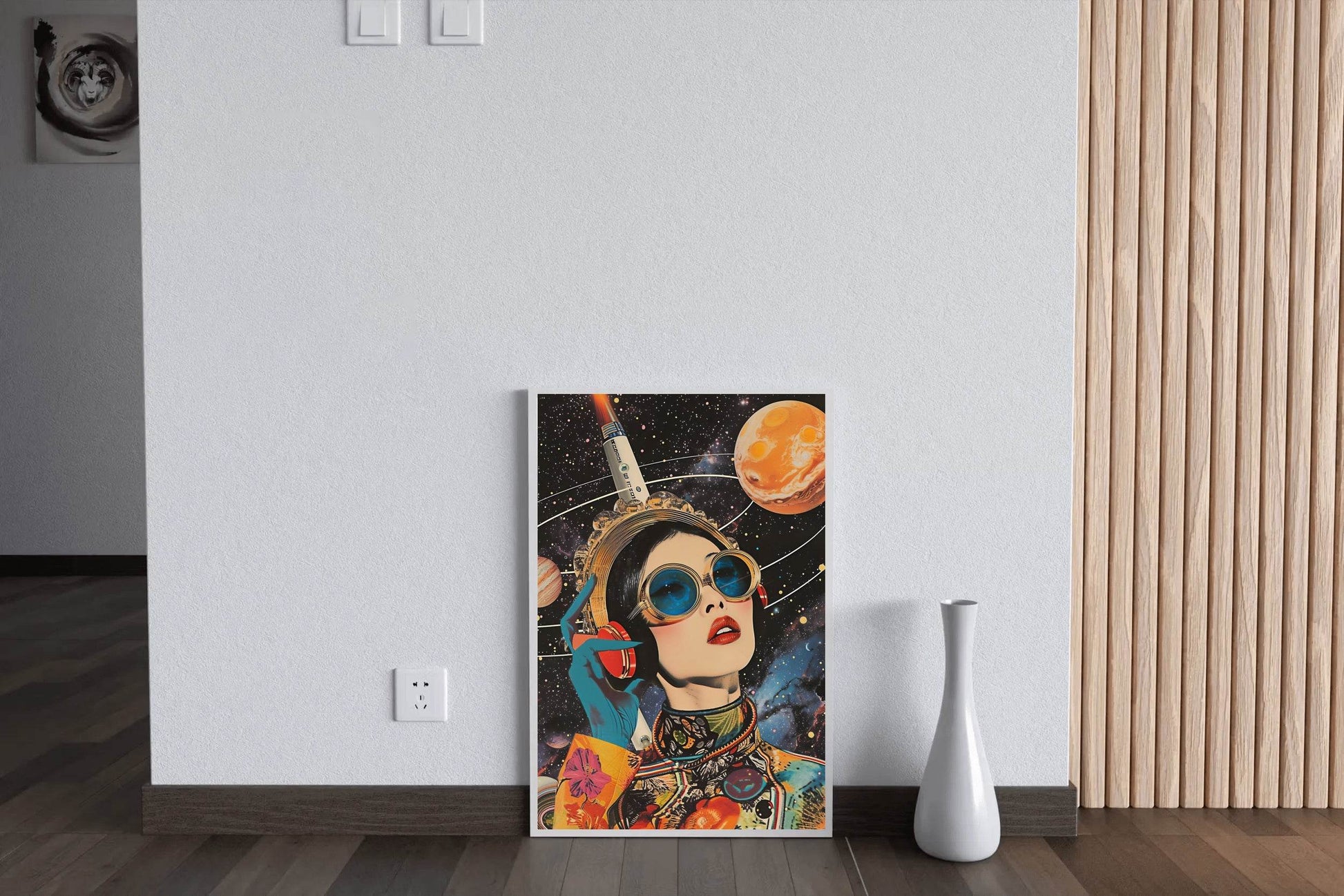 Woman Thoughts in Space Wall Art - beink online art store