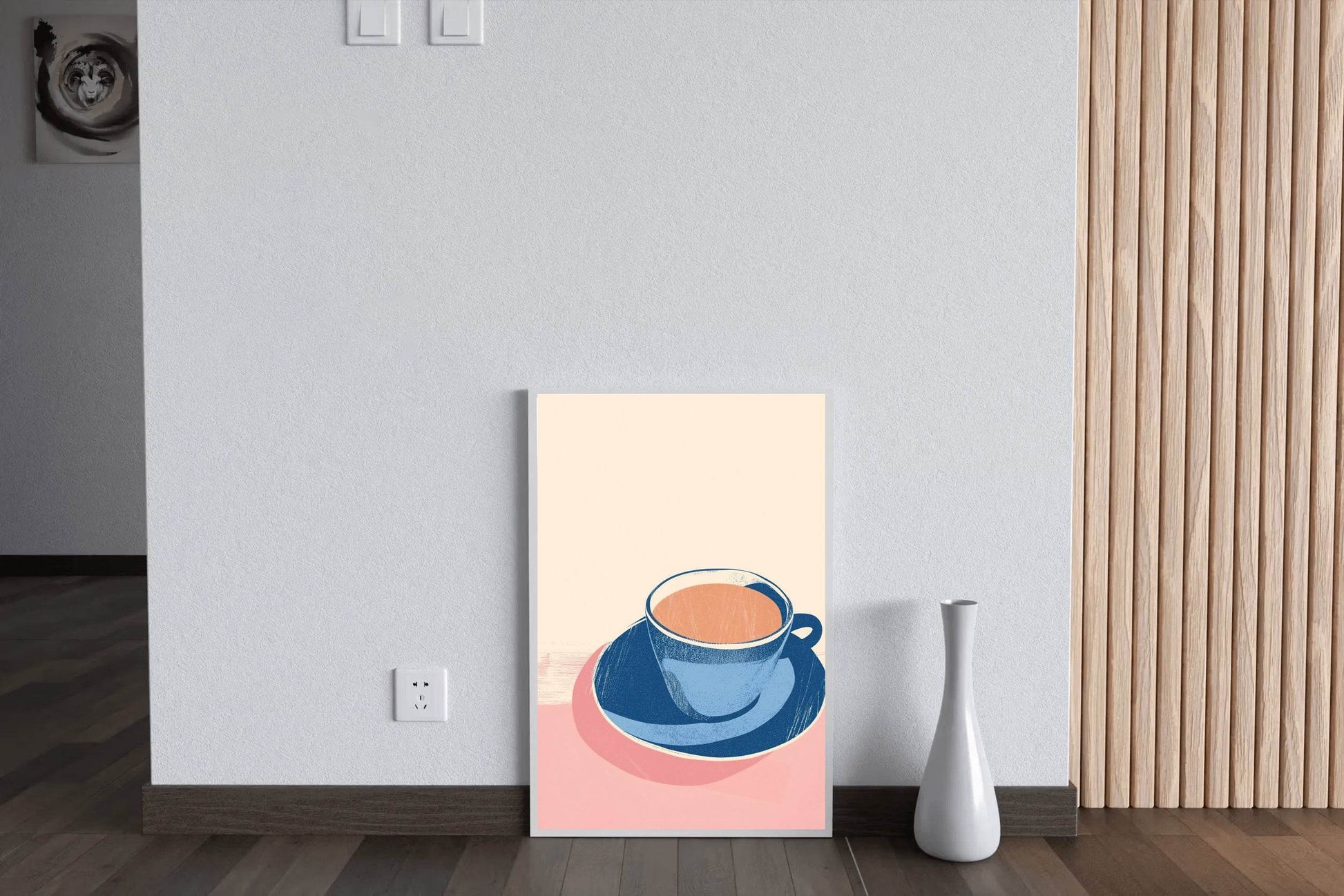 Blue Cup of Tea Wall Art - beink online art store