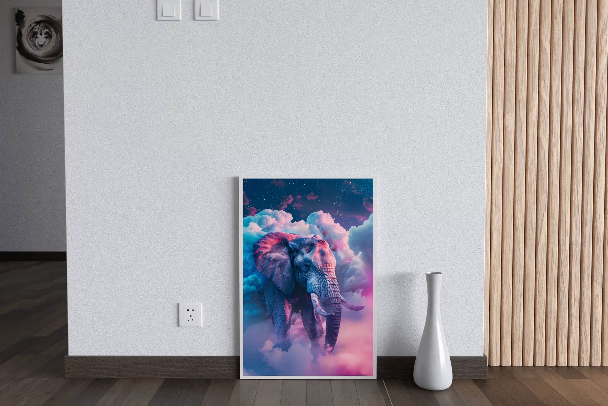 Digital Painting of Fantasy Elephant Wall Art - beink online art store