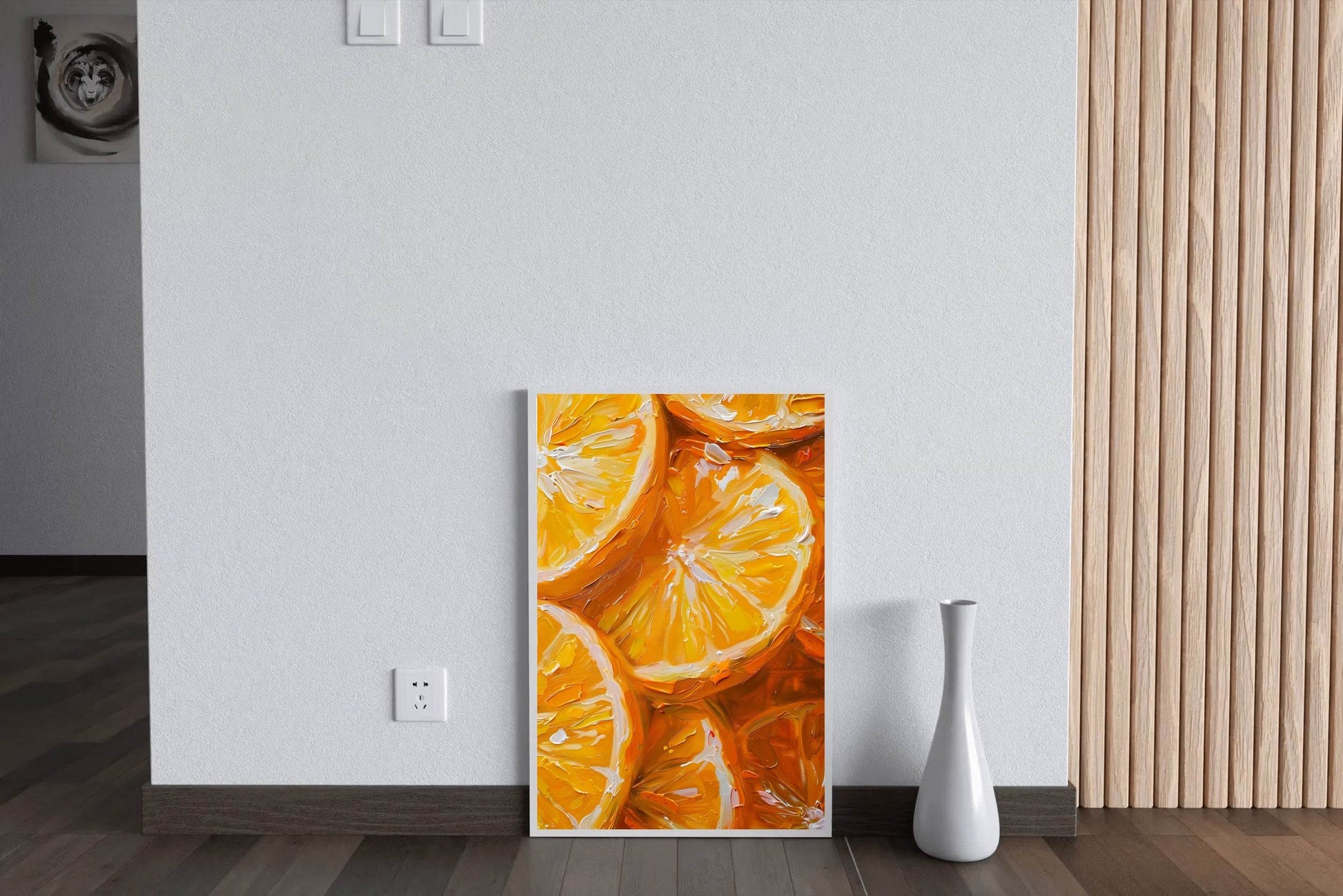 Vibrant Orange Wedges Wall Art - beink online art store