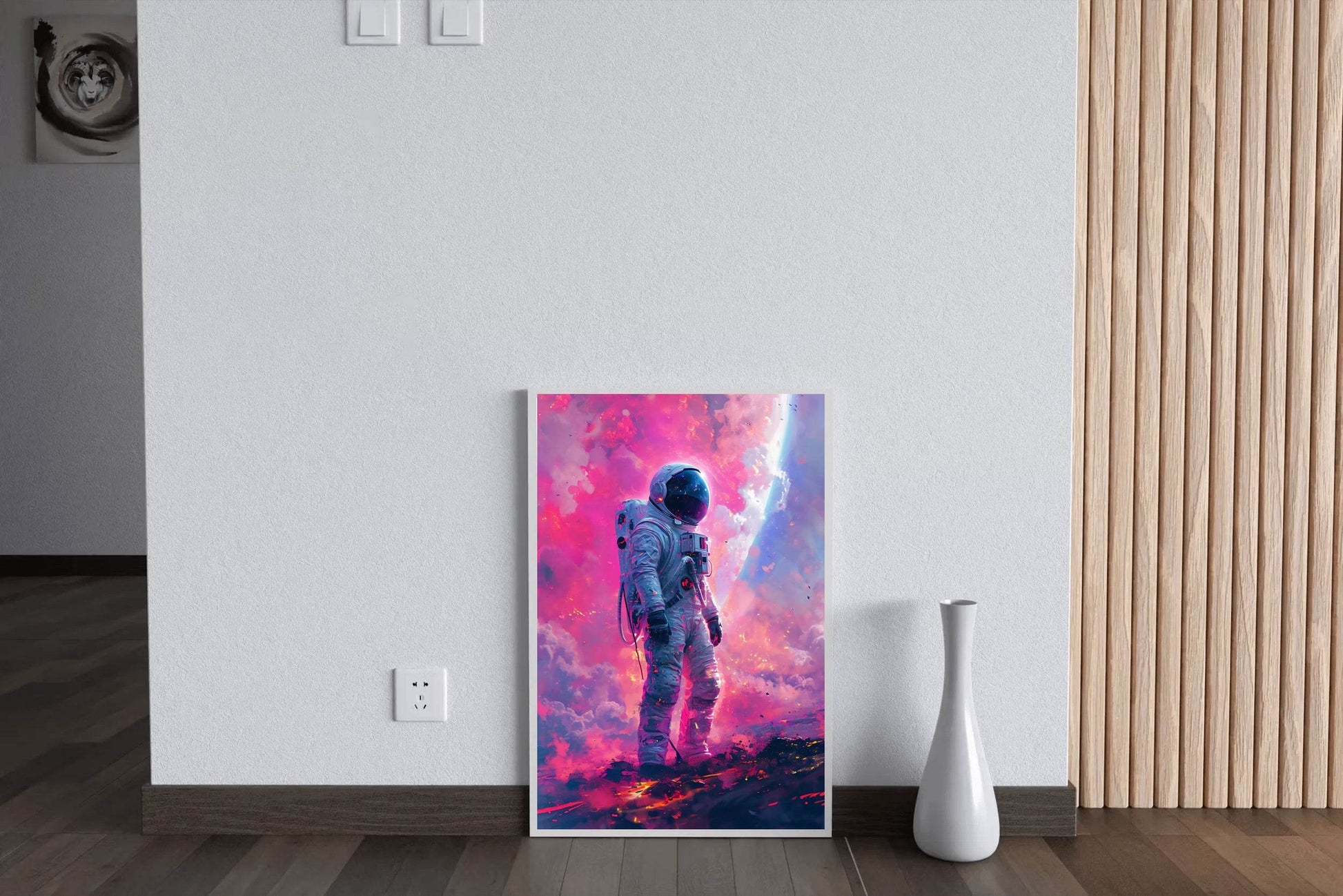 An astronaut in the space wall art - beink online art store
