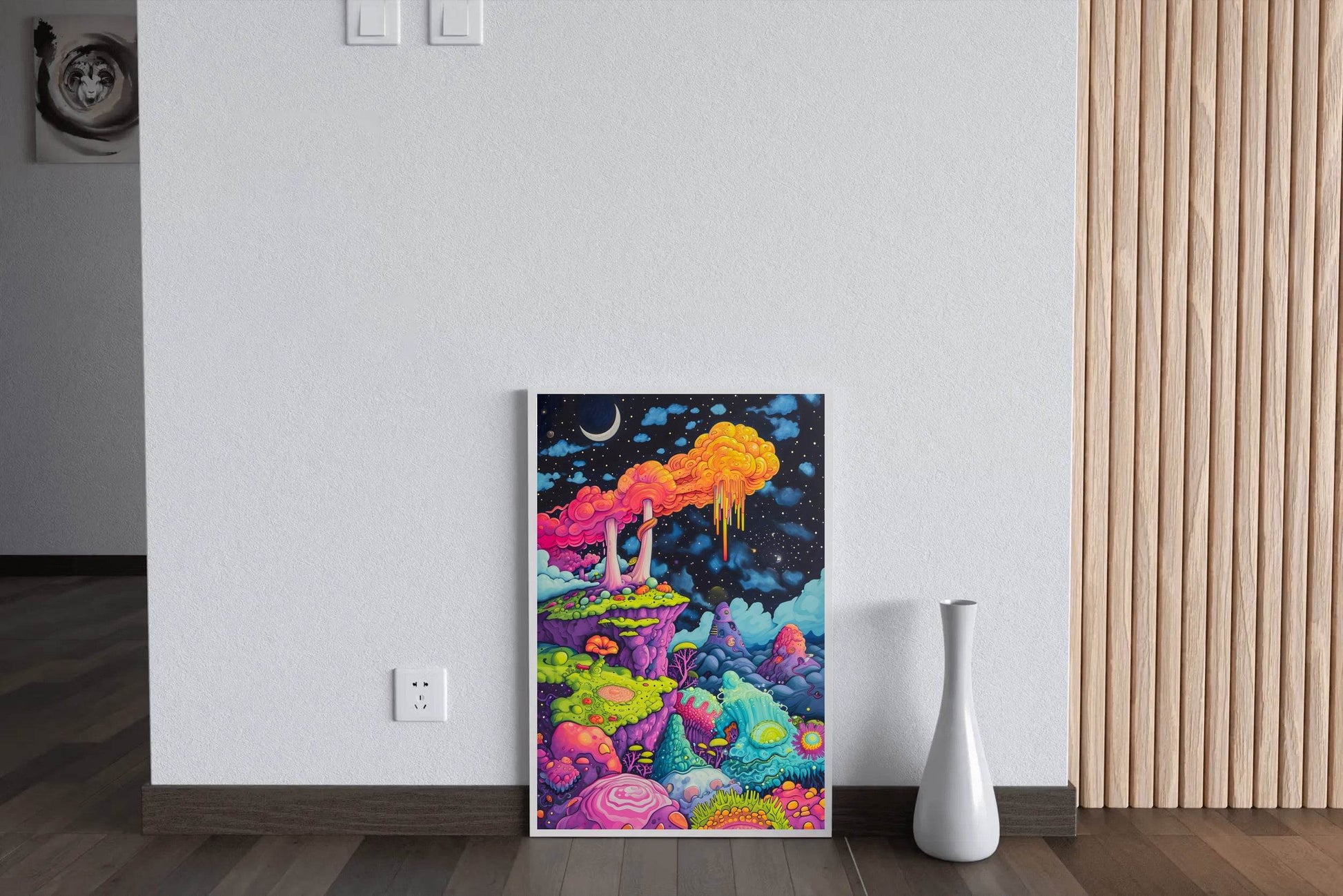Colorful Psychedelic Themed Aesthetic Wall Art - beink online art store