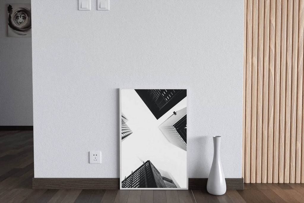 High Rise Building Black & White Wall Art - beink online art store
