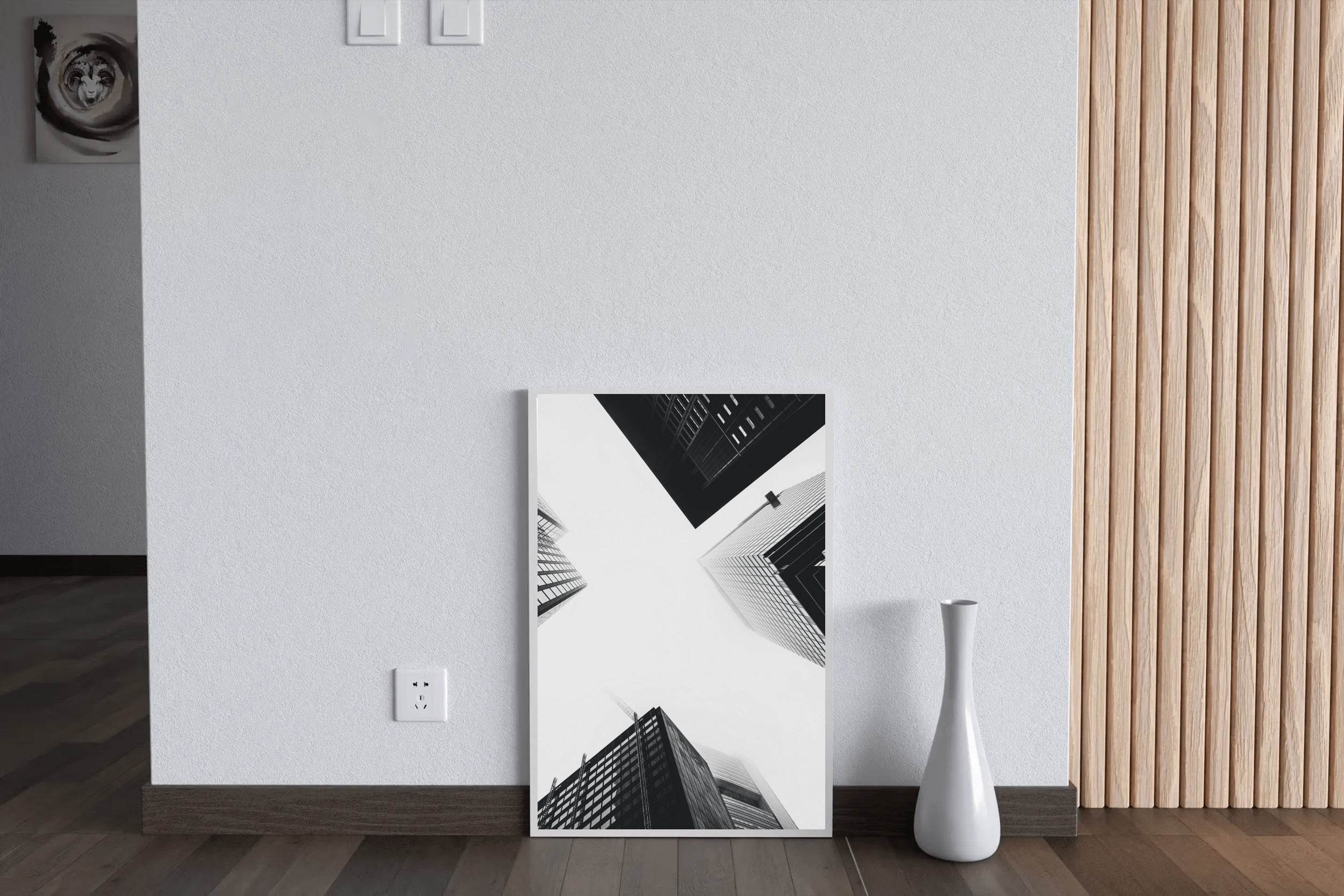 High Rise Building Black & White Wall Art - beink online art store