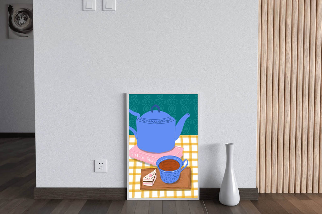 Teapot And Tea Wall Art - beink online art store