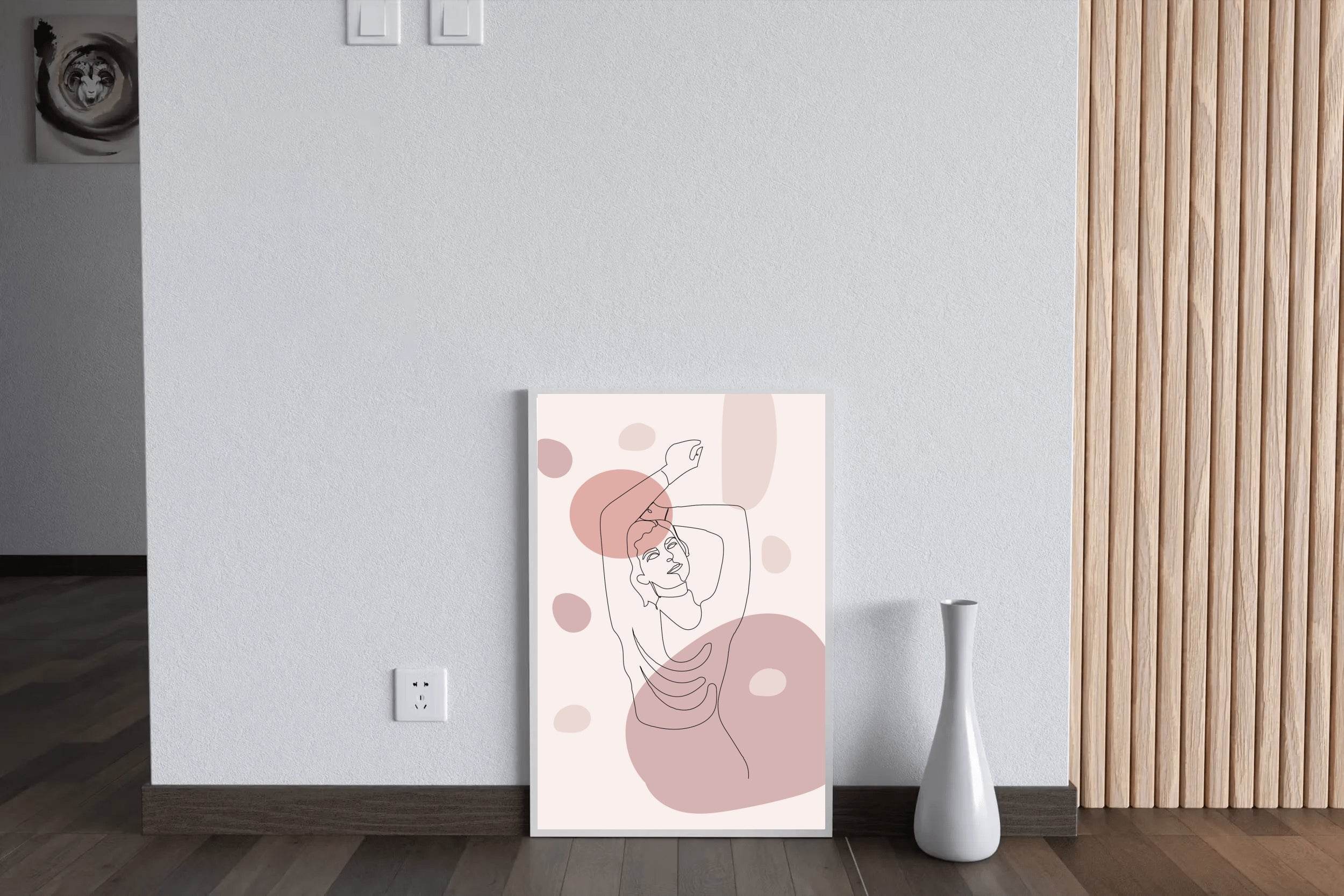 Bust Painting of Beautiful Woman Wall Art - beink online art store